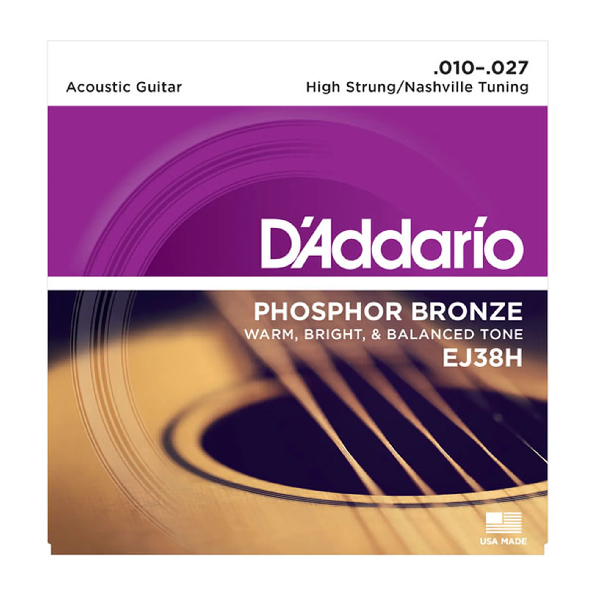 D´Addario EJ38H Phosphor Bronze High-Strung