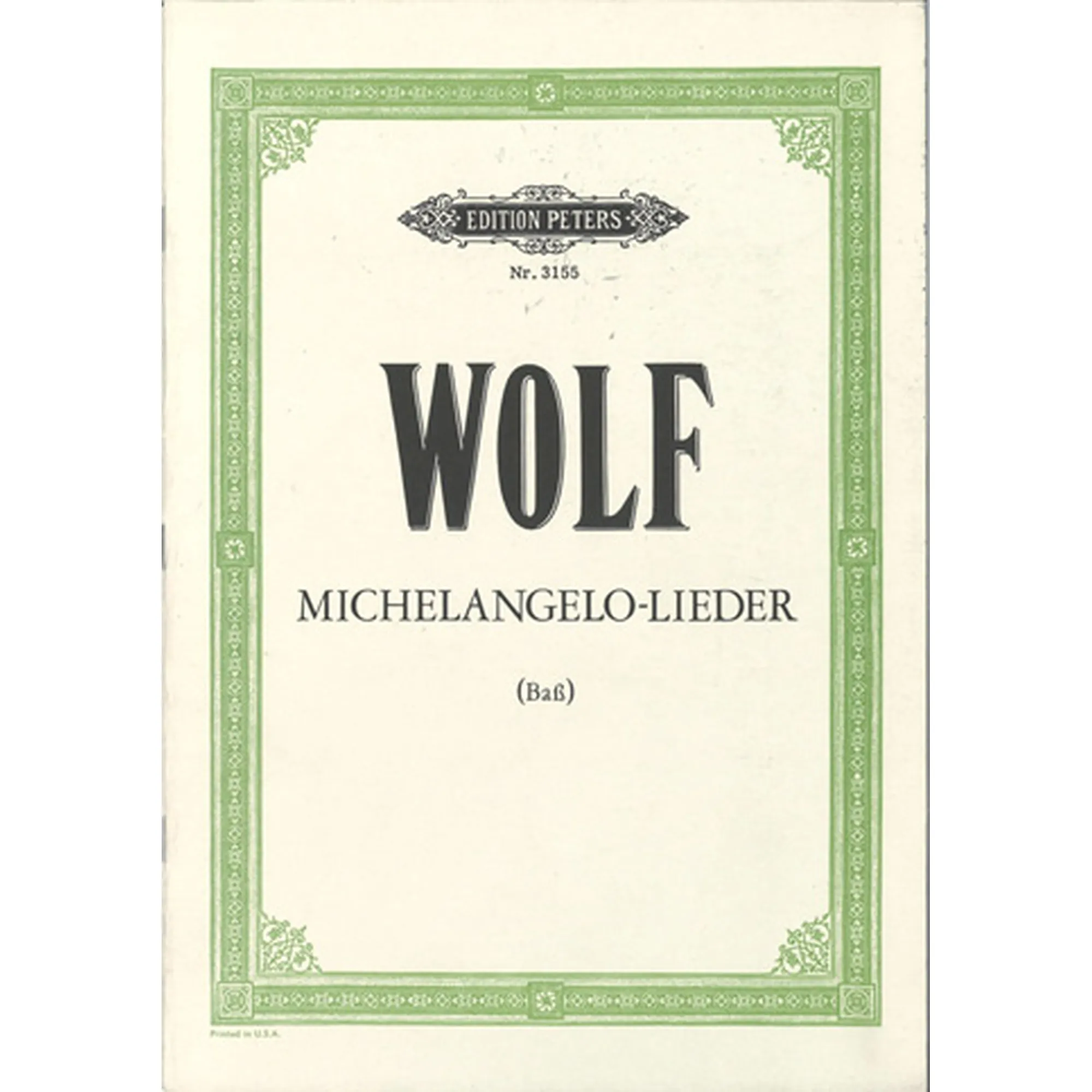 Michelangelo Lieder-Antiquariat