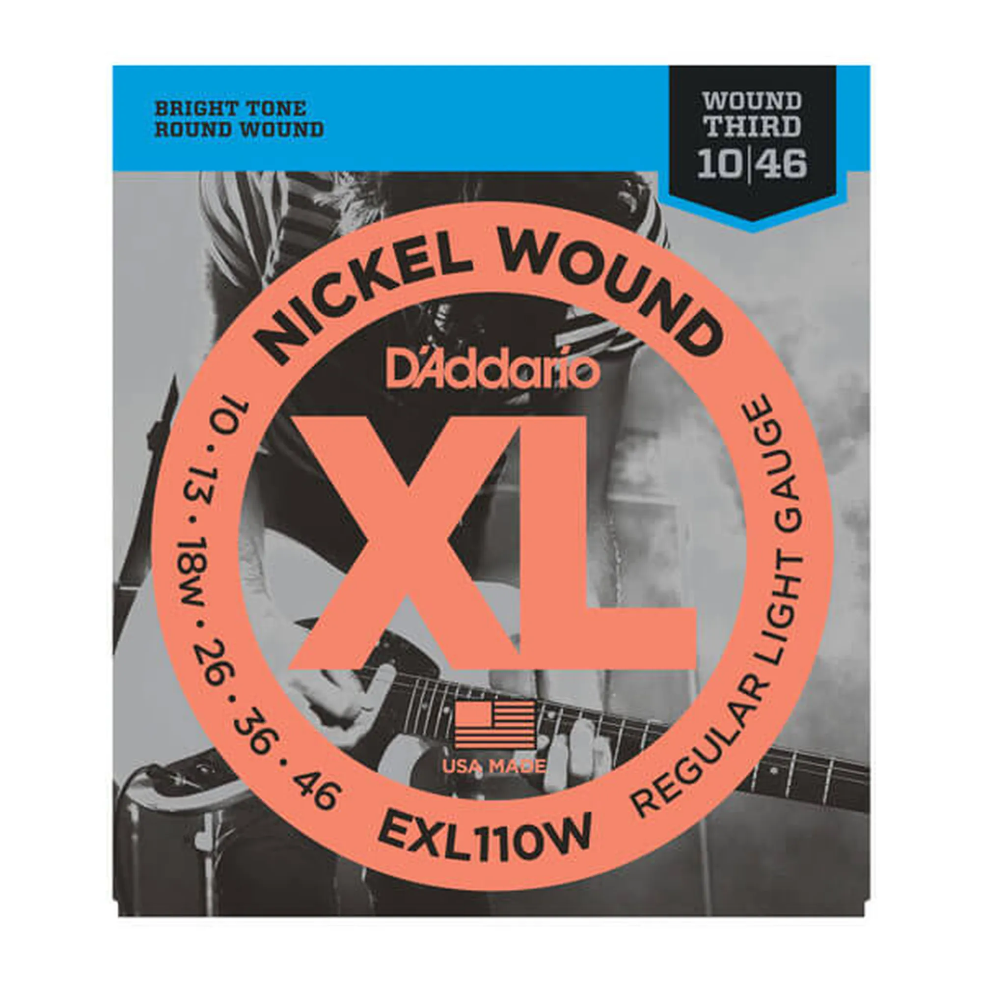 D´Addario EXL110W Regular Light/Wound 3rd