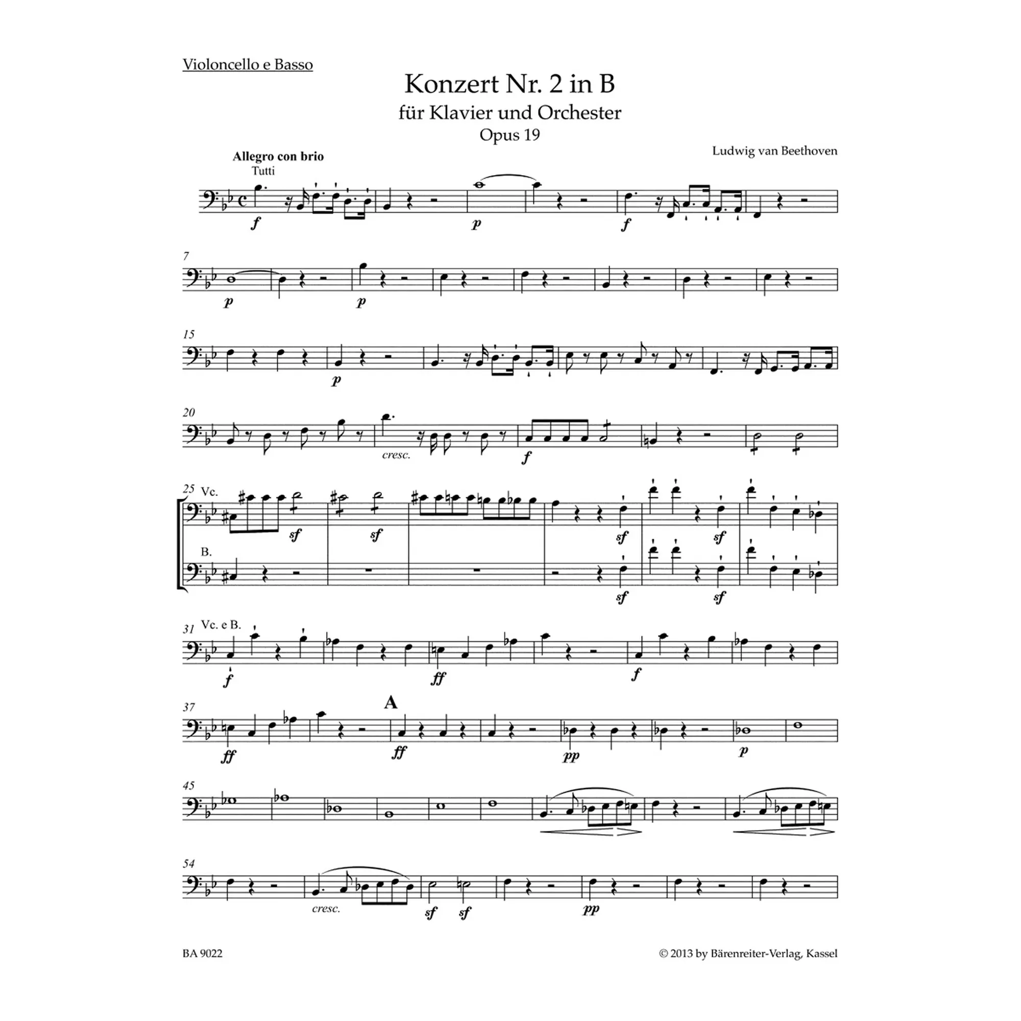 Konzert B-Dur Nr.2 op.19