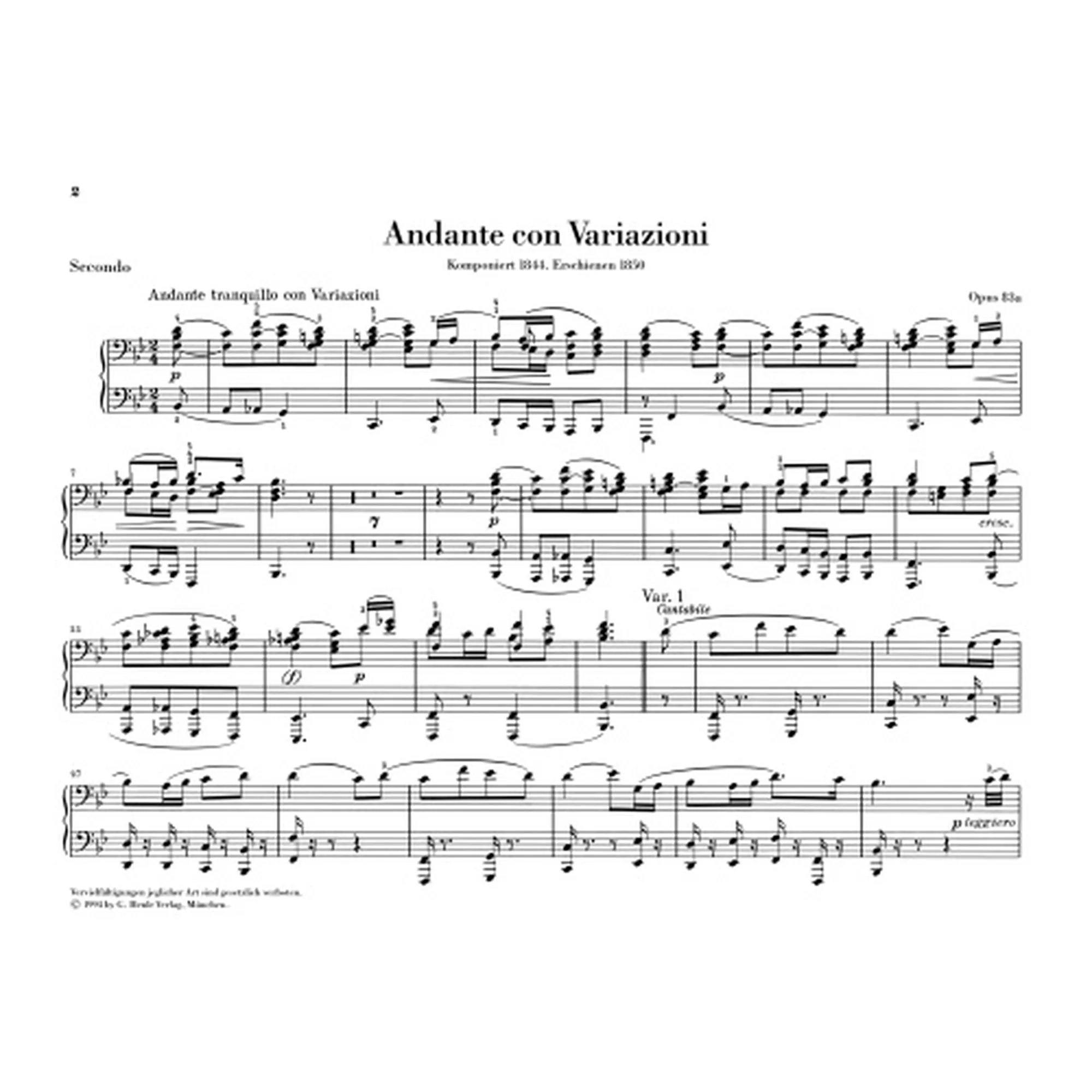 Werke für Klavier zu 4 Händen