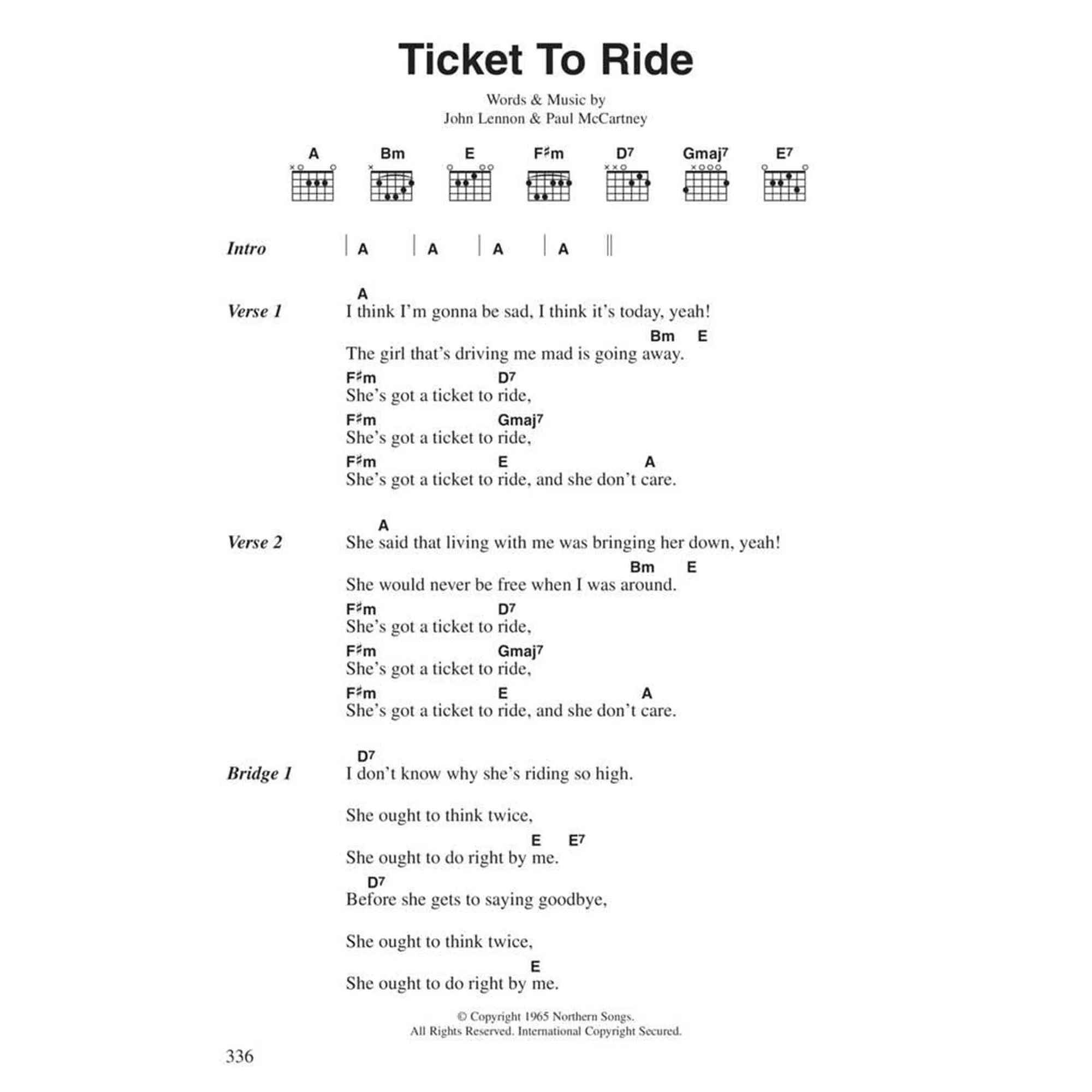 The Beatles complete Chord Songbook