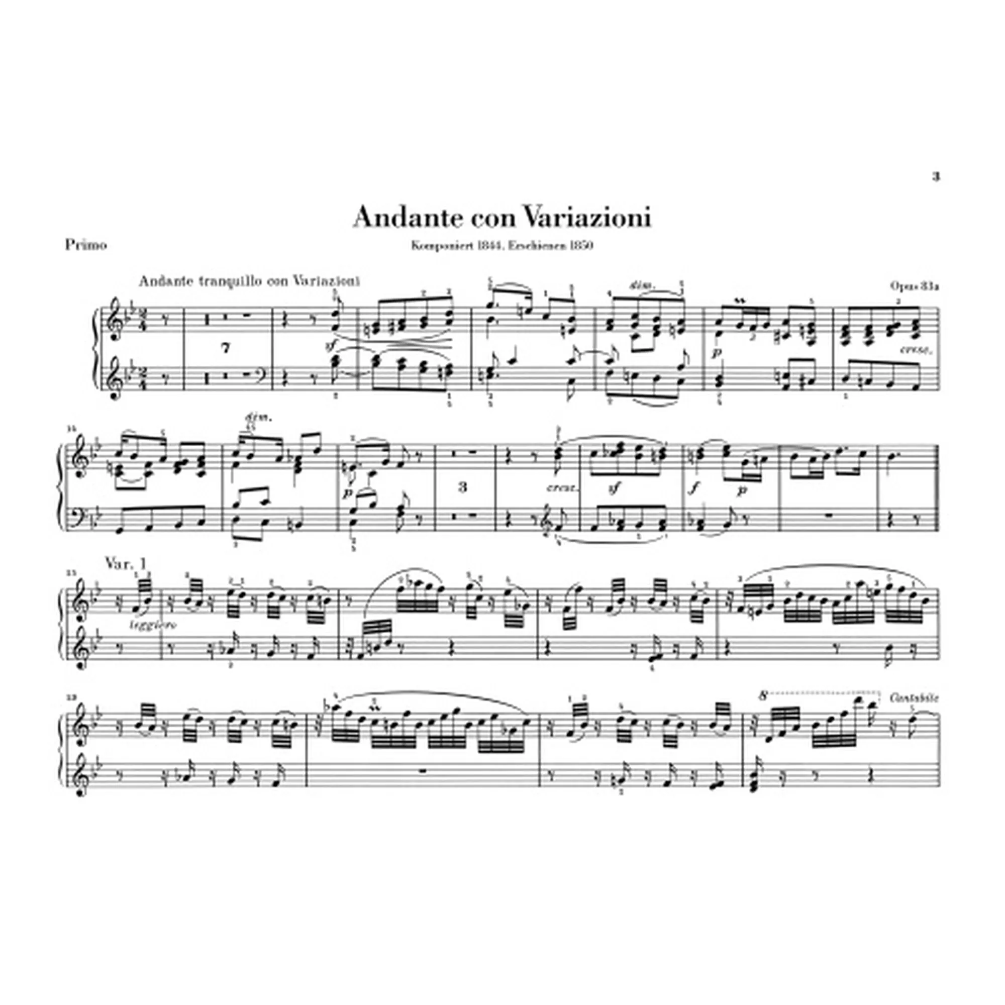 Werke für Klavier zu 4 Händen
