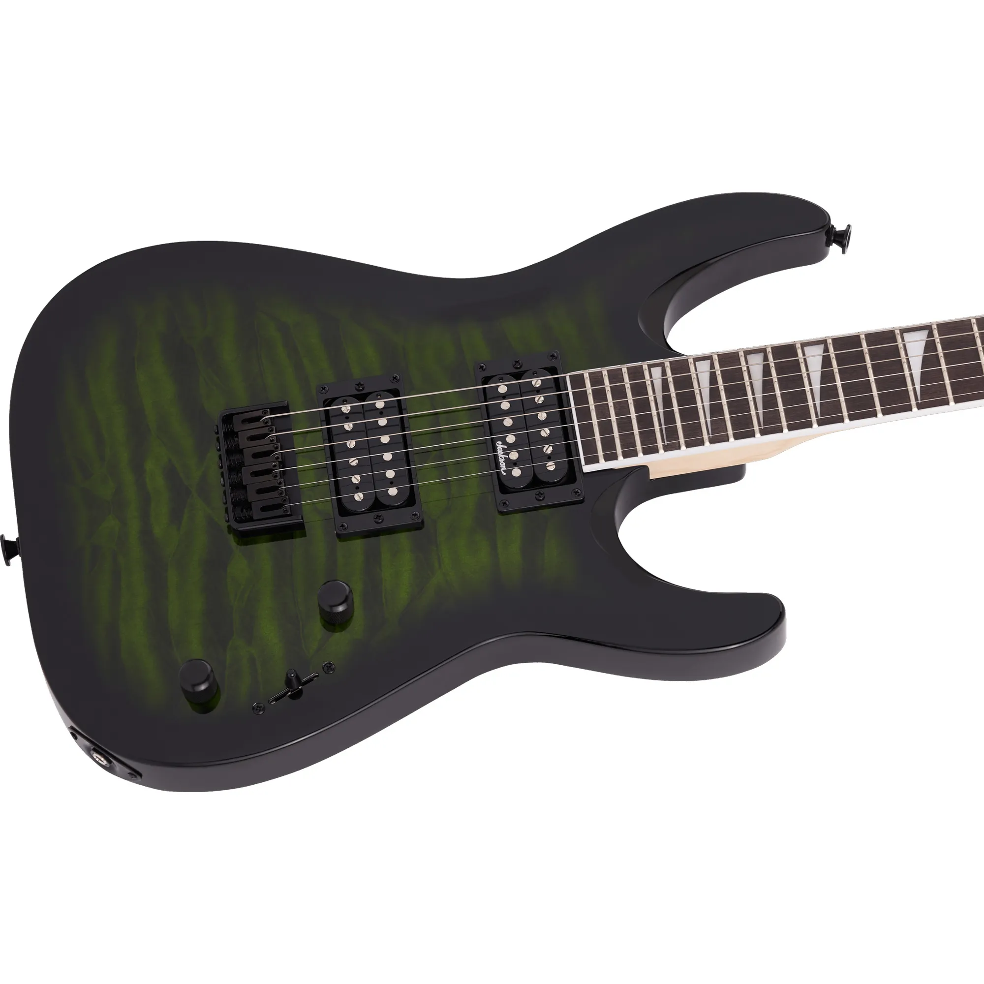 Jackson Dinky JS32Q DKA HT - Trans Green Burst