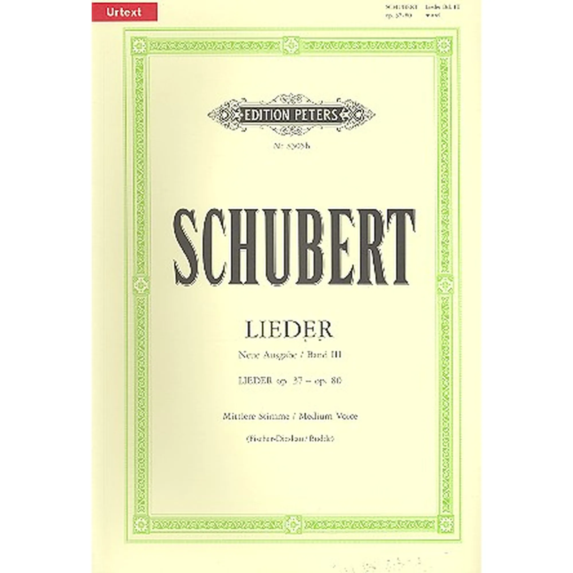 Schubert Lieder 3 mittlere
