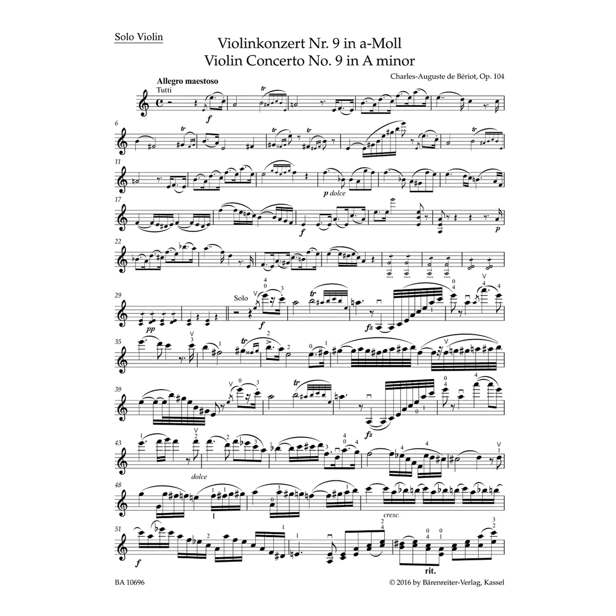 Konzert a-Moll Nr.9 op.104