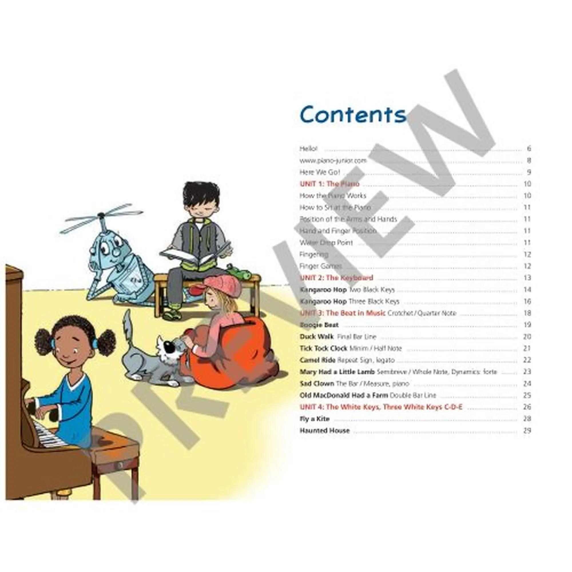 Piano junior - Lesson Book vol.1