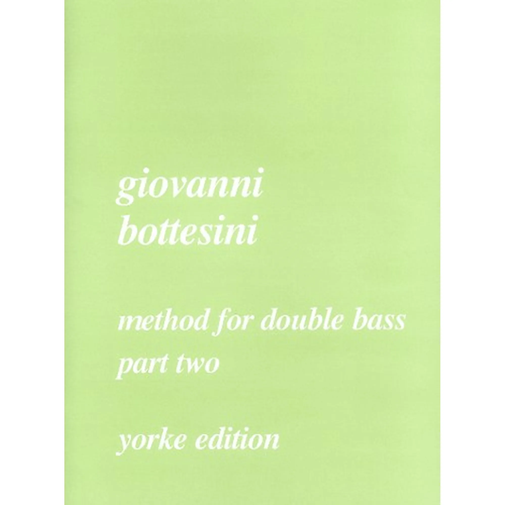 Method for Double Bass Part Two