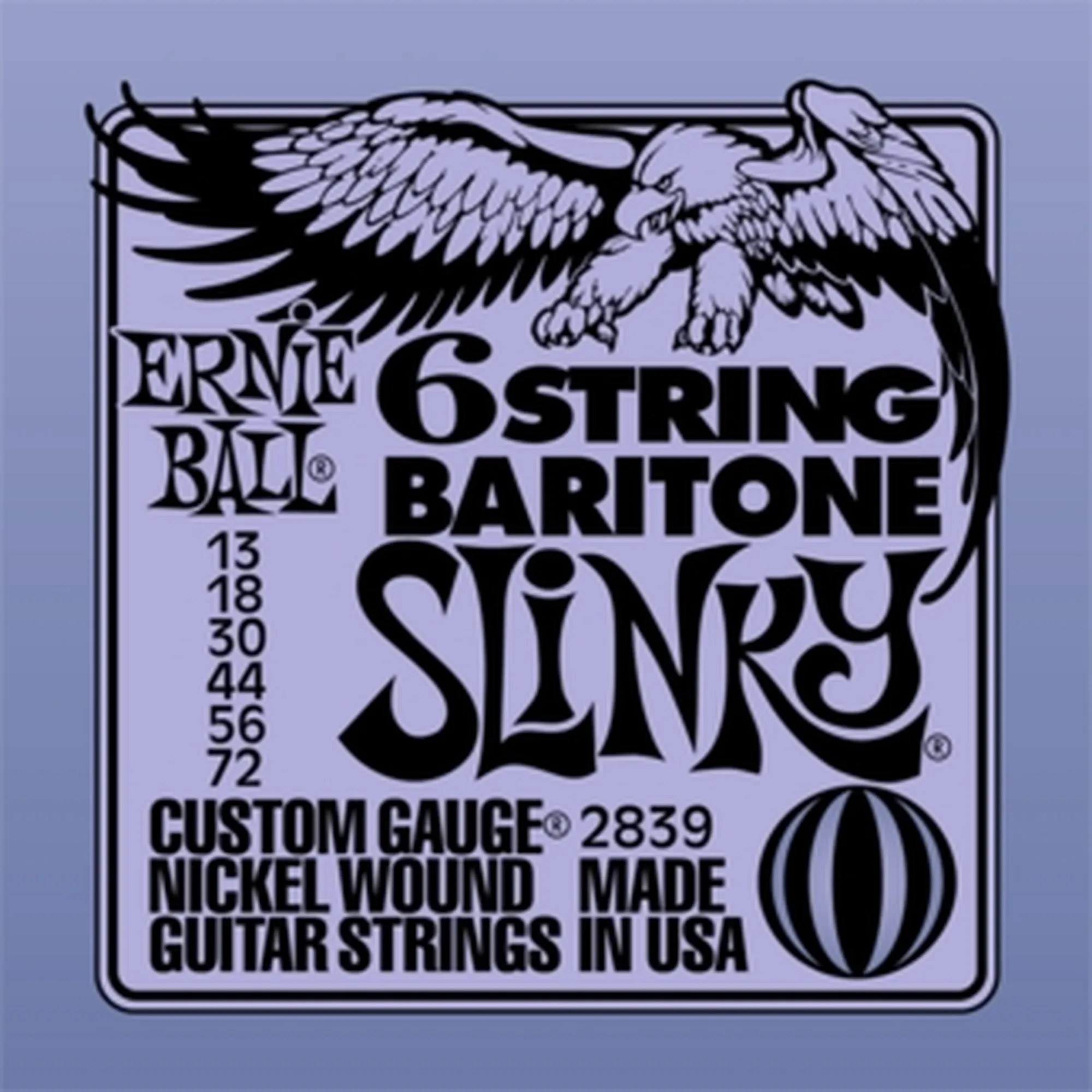 Ernie Ball EB2839 Slinky Nickel Baritone A-A Tuning