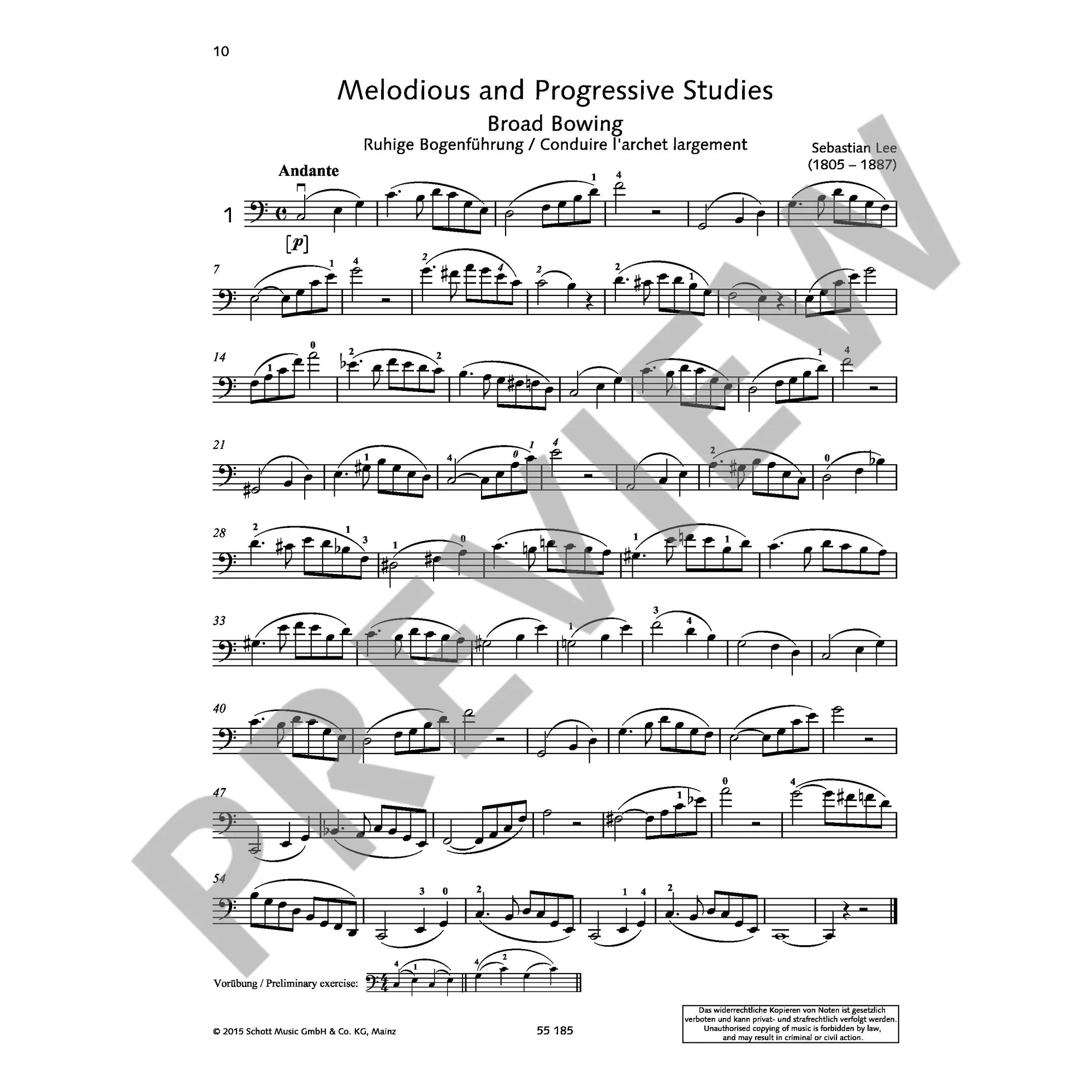 40 melodious and progressive Studies