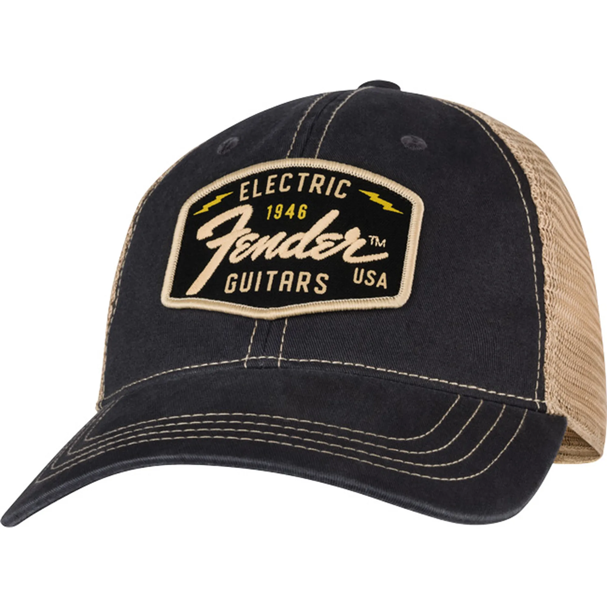 Fender Transition Logo Patch BLK/STONE