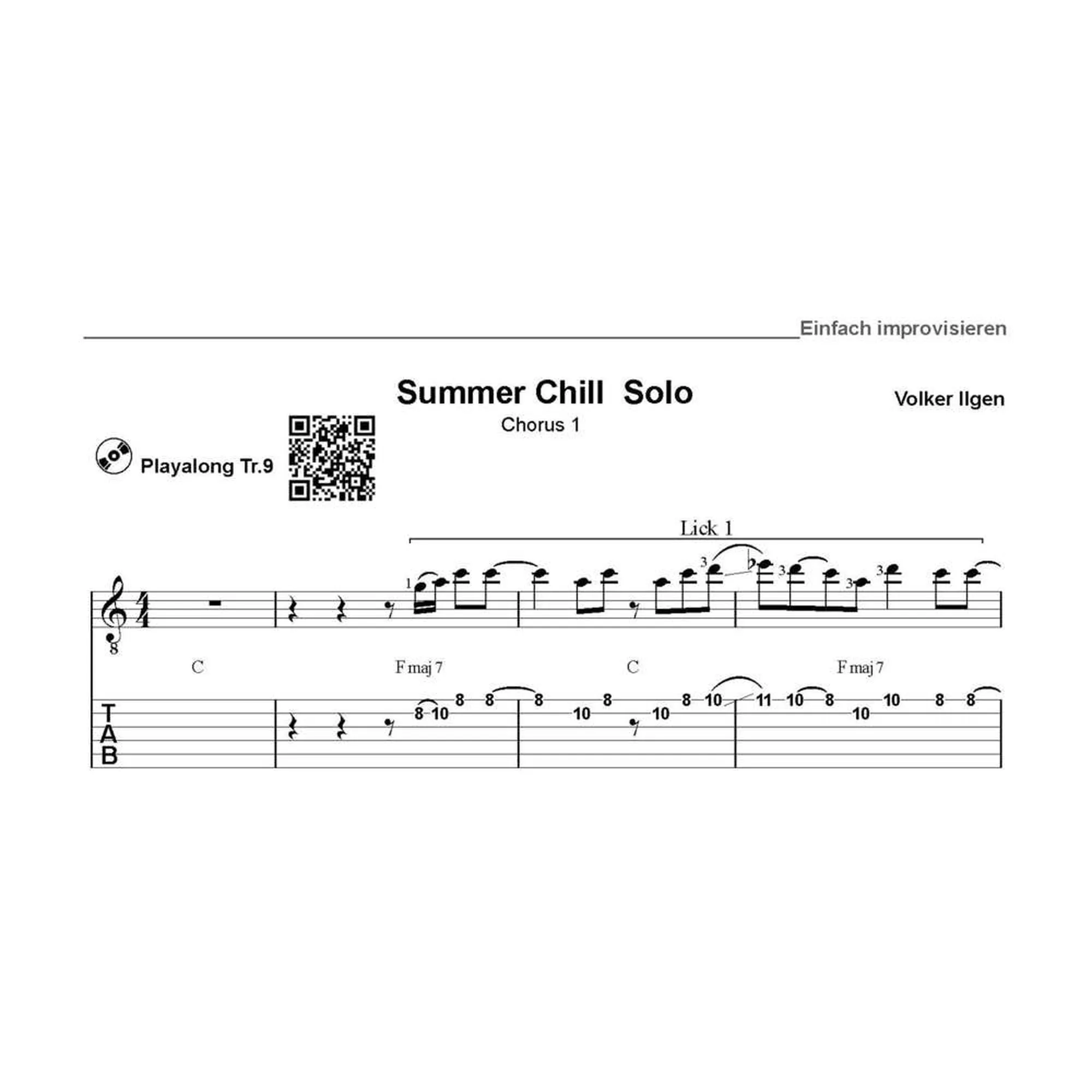 Einfach Improvisieren - Der Leichte Einstieg In Die Improvisation Auf Der Gitarre
