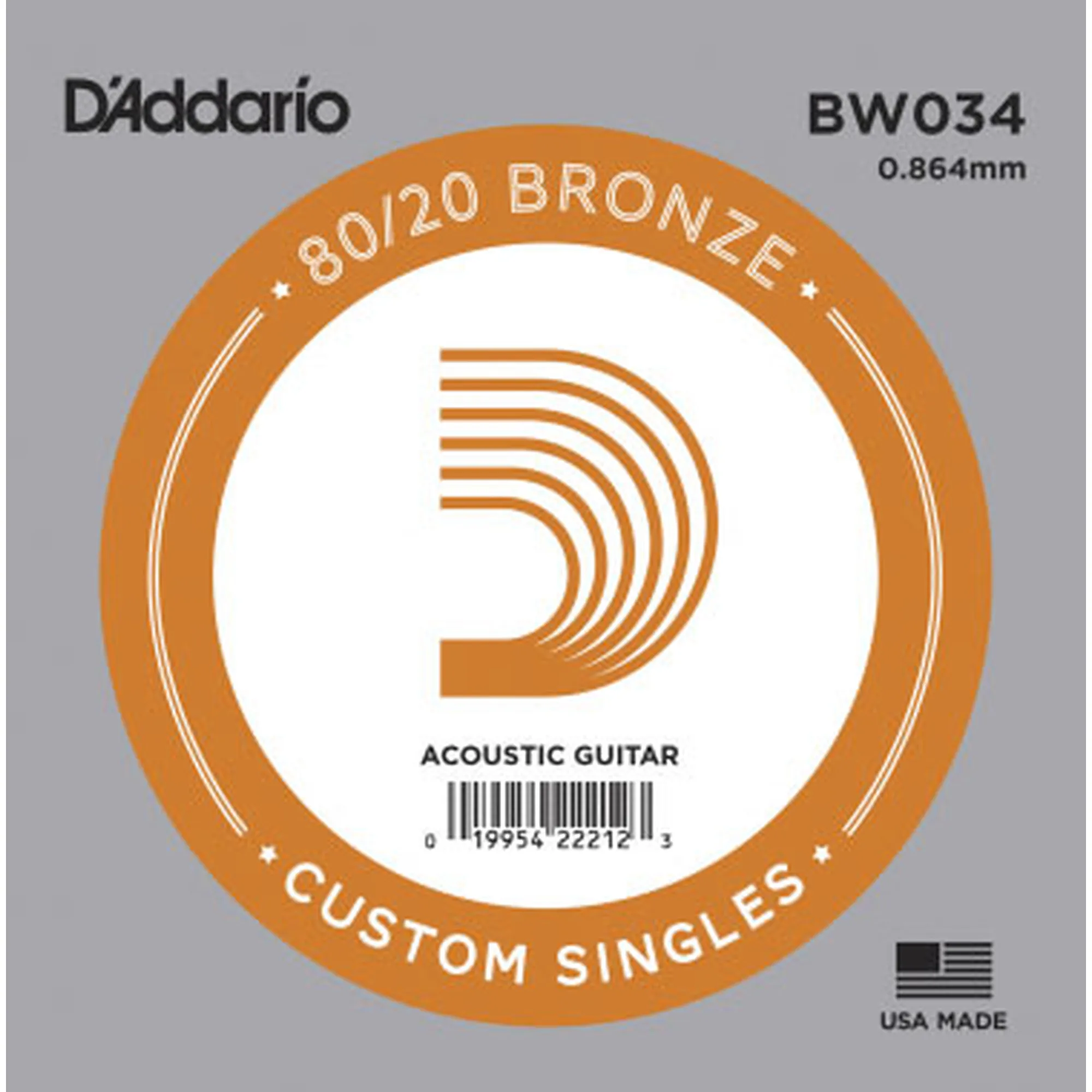 D´Addario BW034 80/20 Bronze