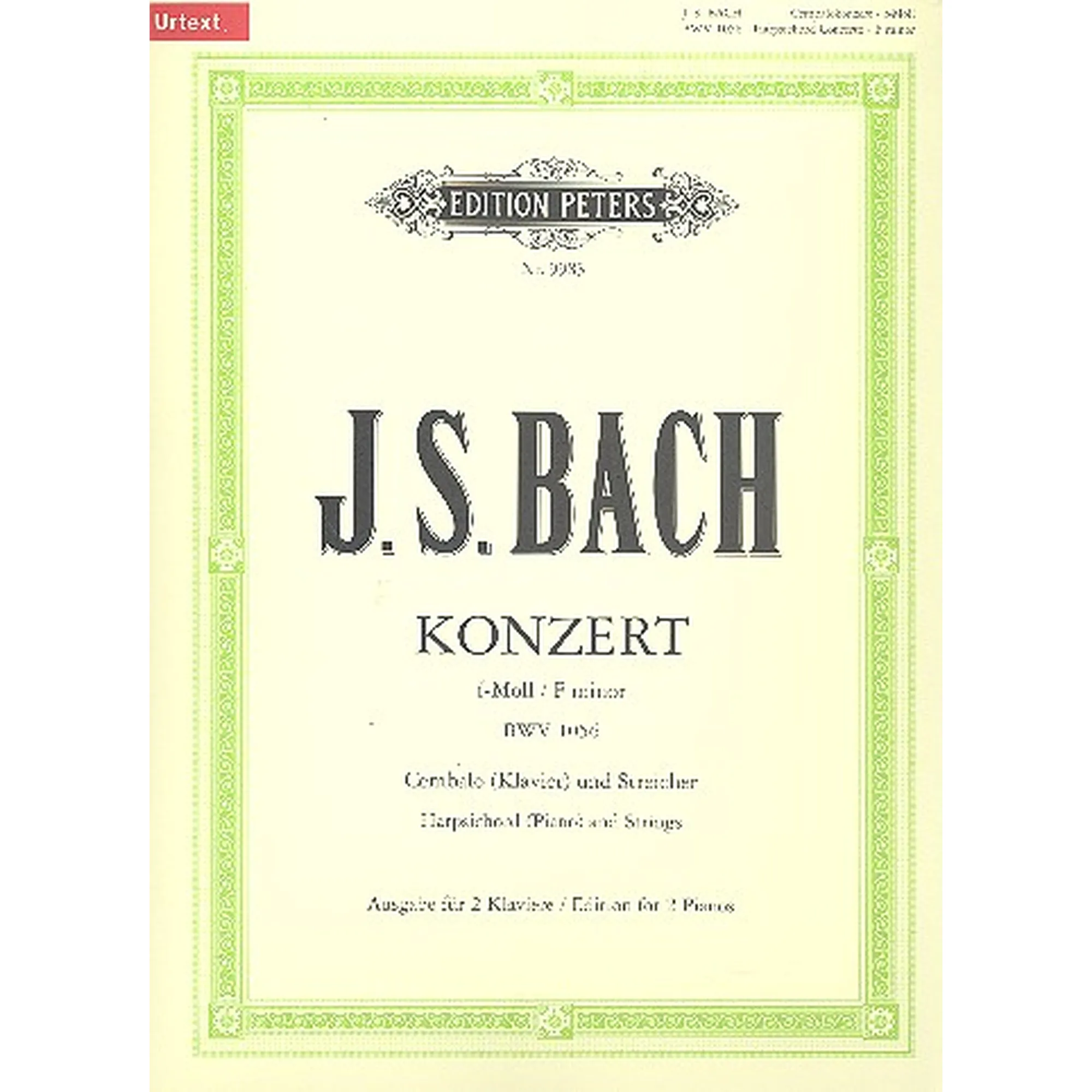 Konzert f-Moll BWV1056 für Cembalo und Streichorchester