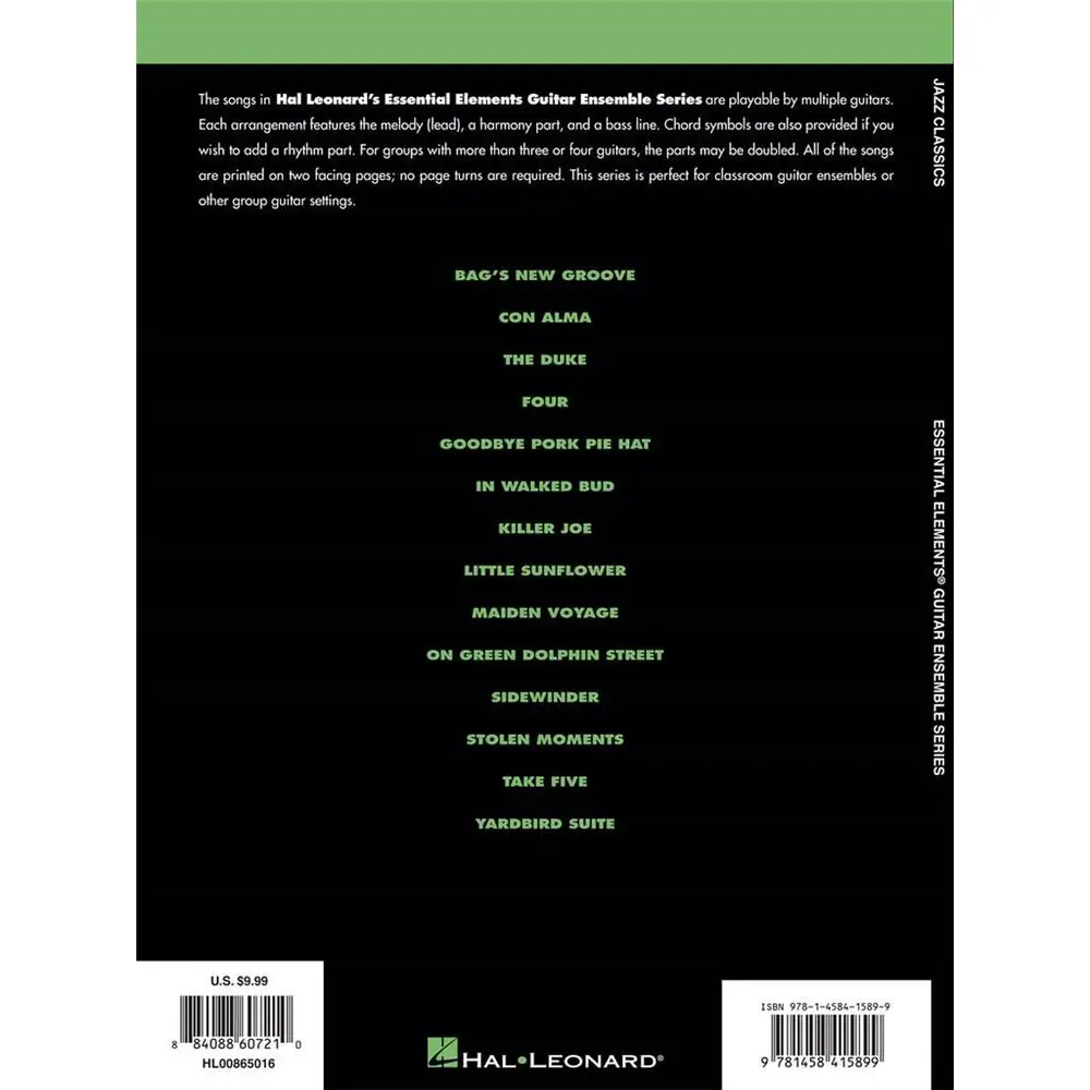 Jazz Classics - Essential Elements Guitar Ensembles