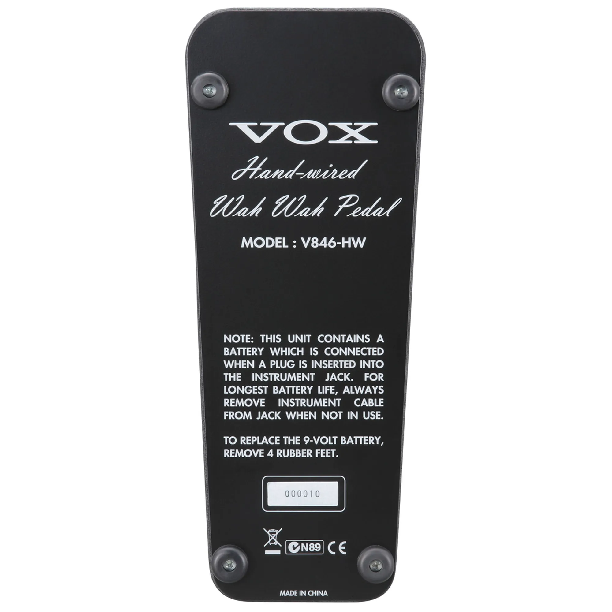 Vox V846HW Hand Wired Wah