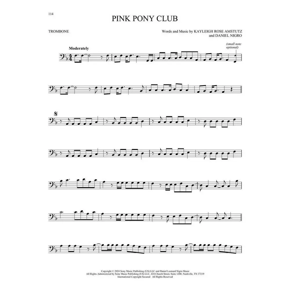 101 Top Hits for Trombone