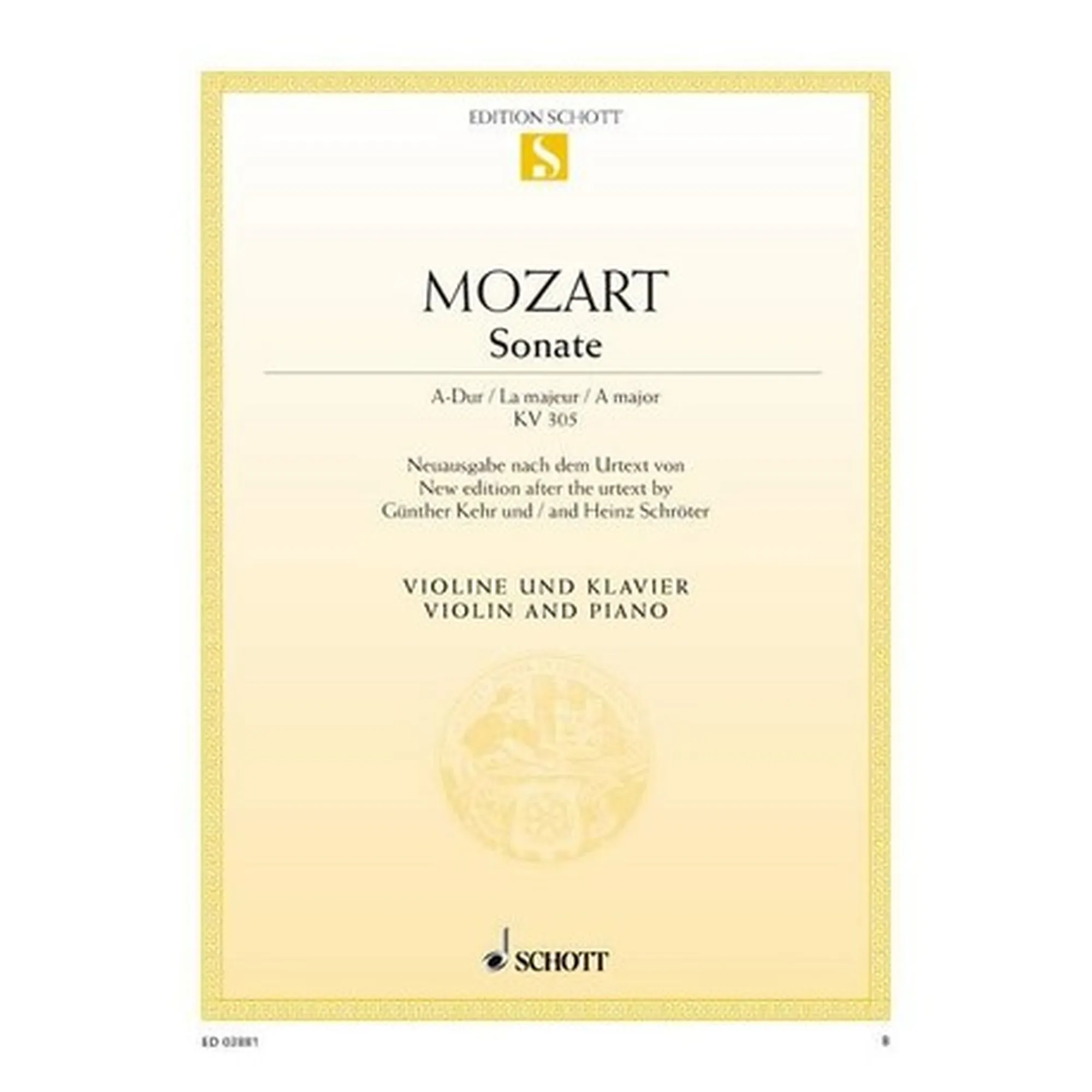 Sonate A-Dur KV 305 (293D)
