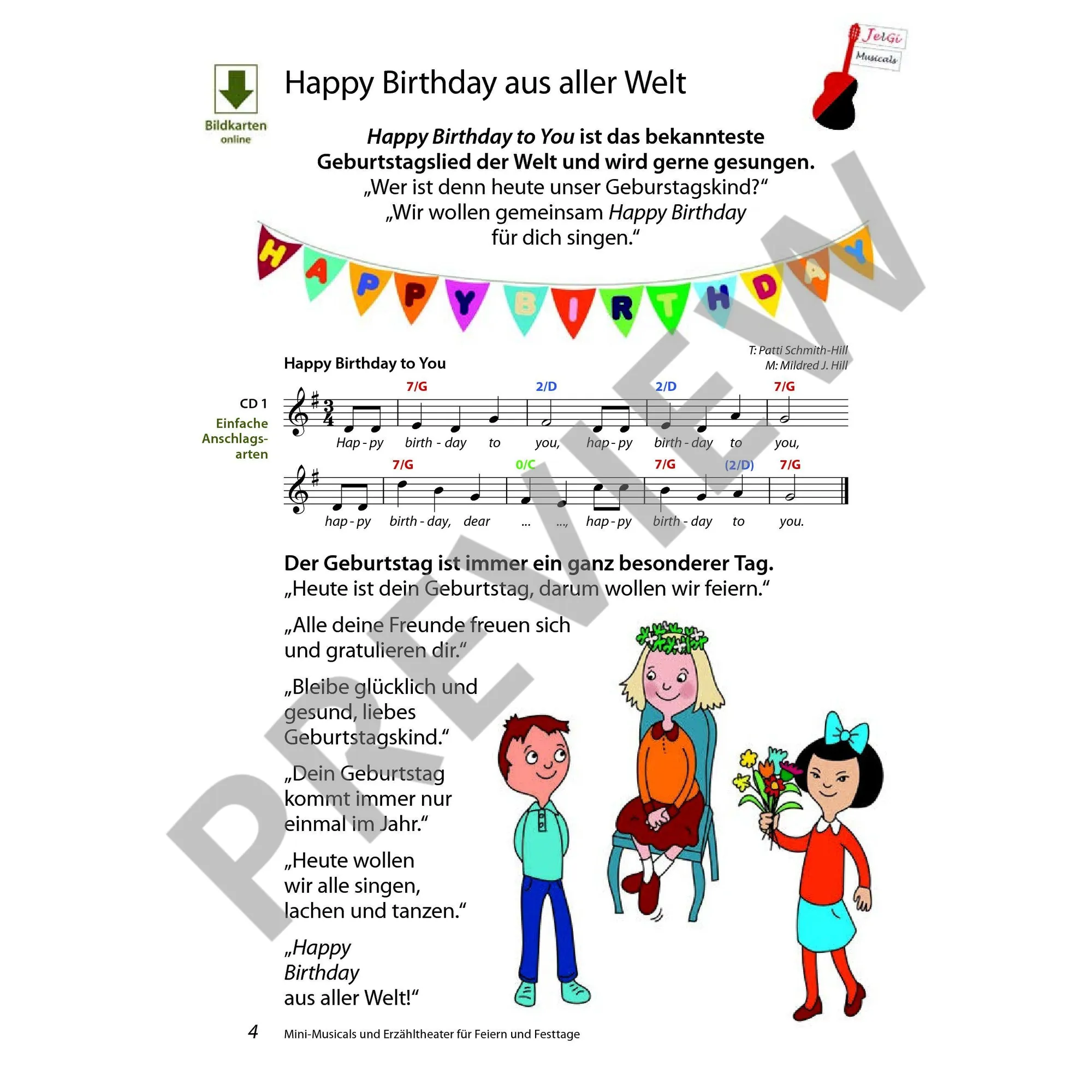 Mini-Musicals und Erzähltheater für Feiern und Festtage