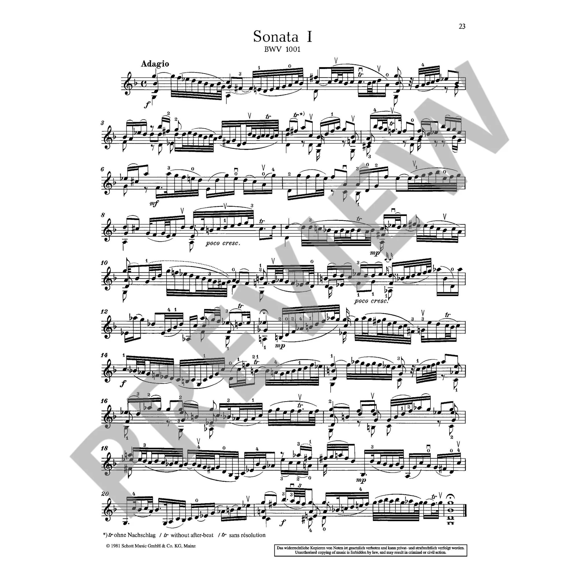 Sonaten und Partiten BWV 1001-1006