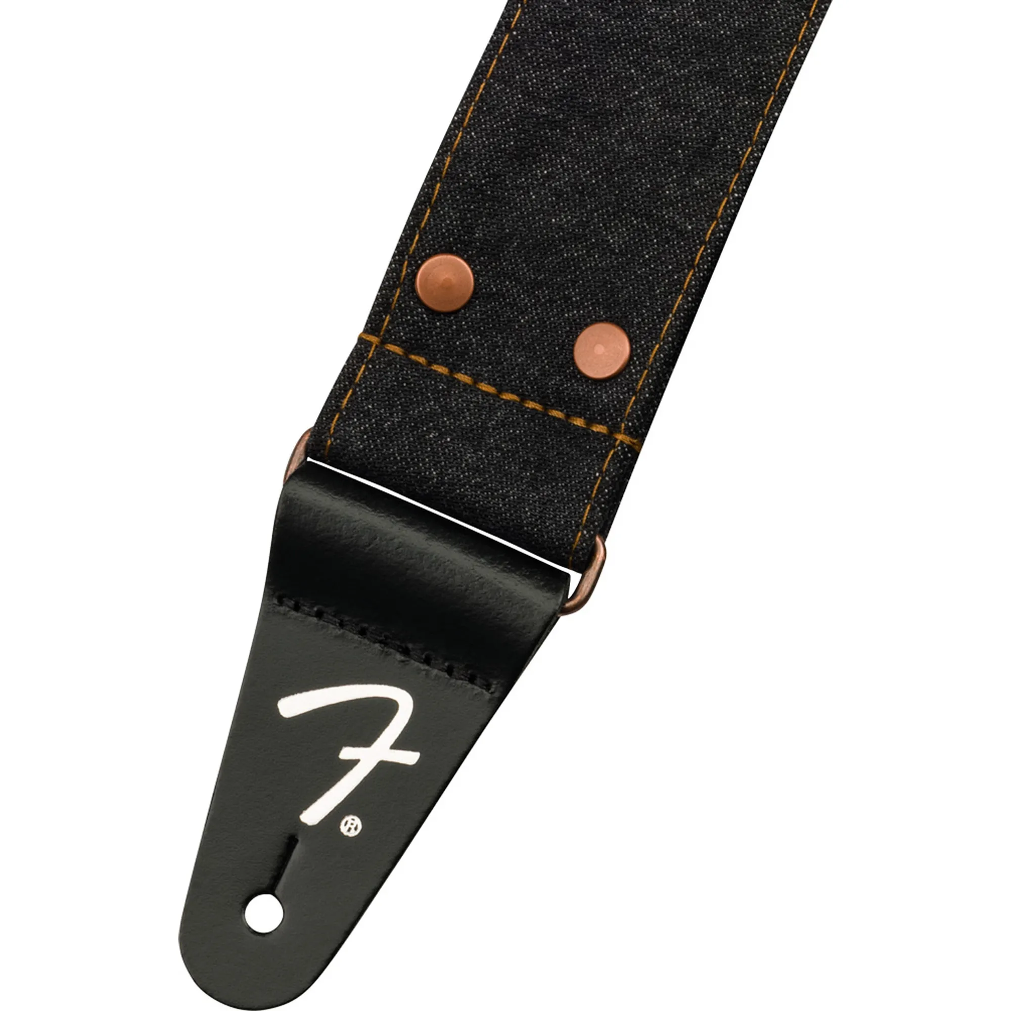Fender X Wrangler Denim Strap Black Rivet