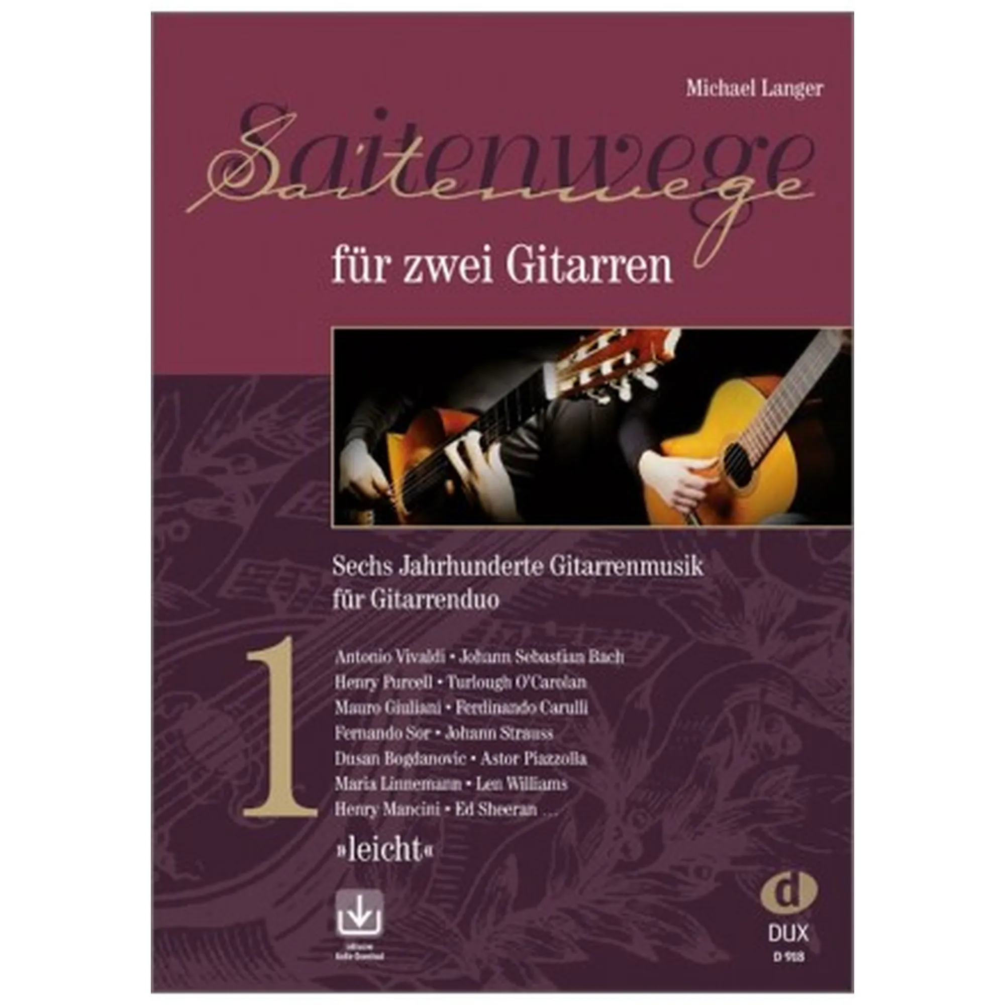 Saitenwege für 2 Gitarren Band 1 "leicht"