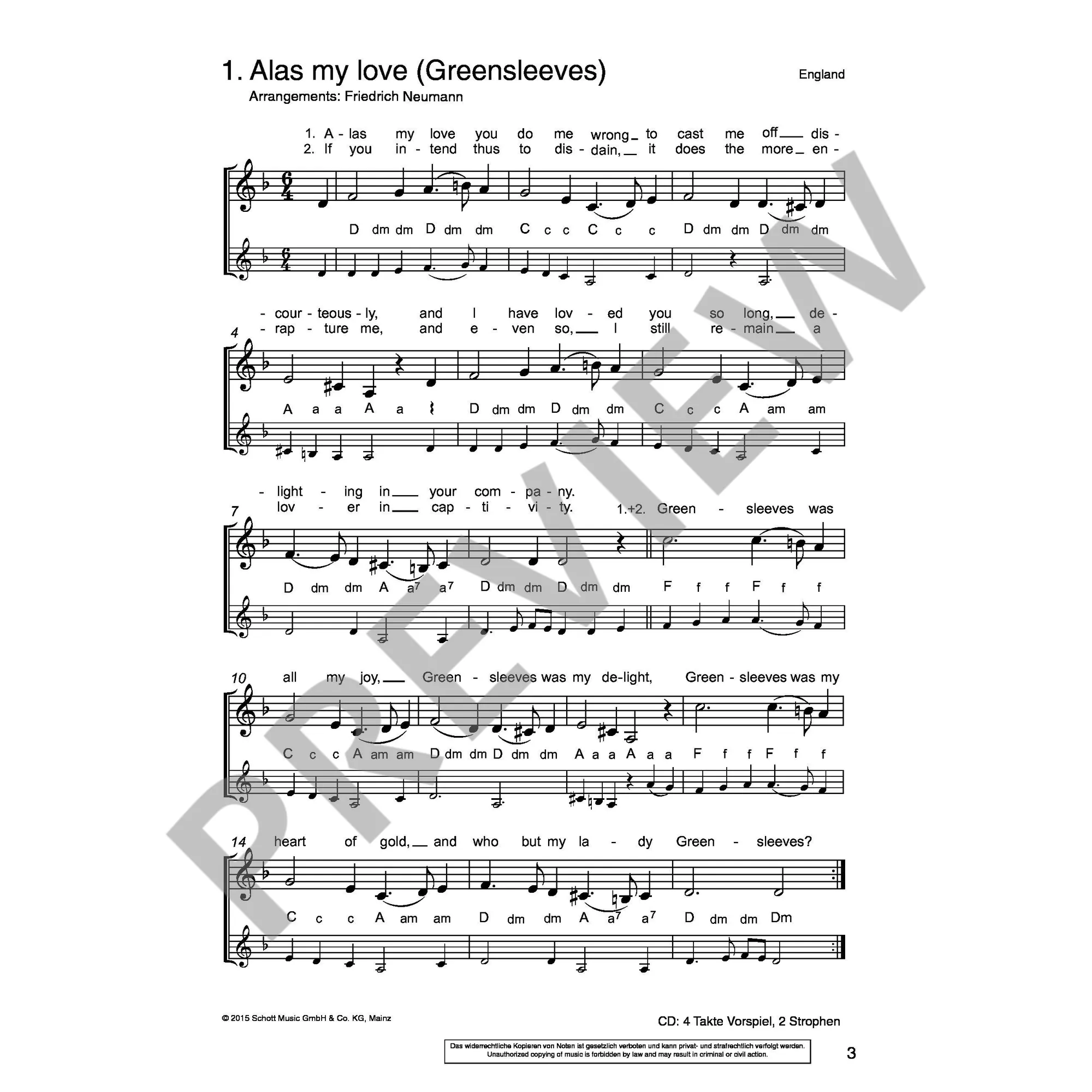 Die schönsten Folksongs