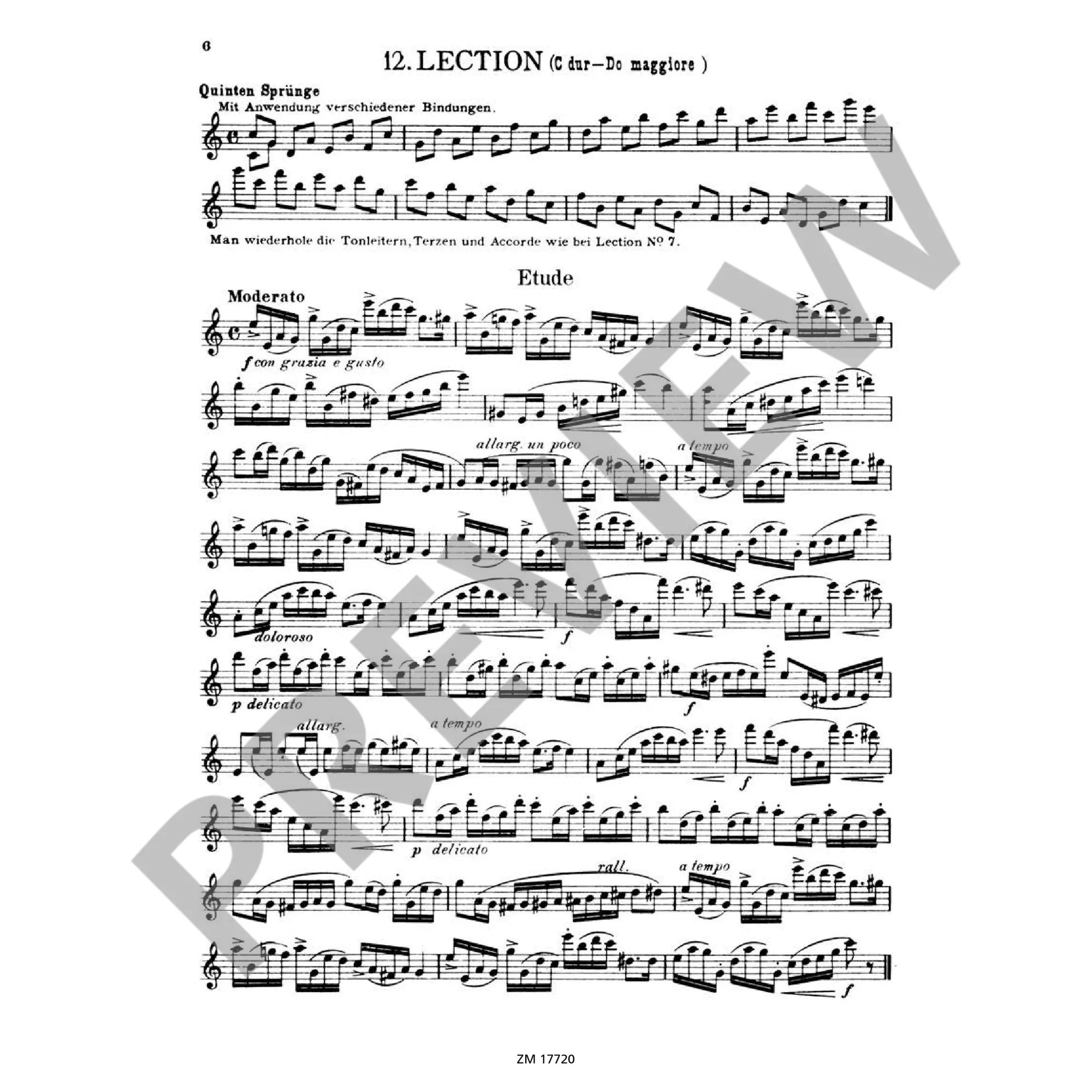 20 leichte und melodische Lektionen op. 93, Heft 2