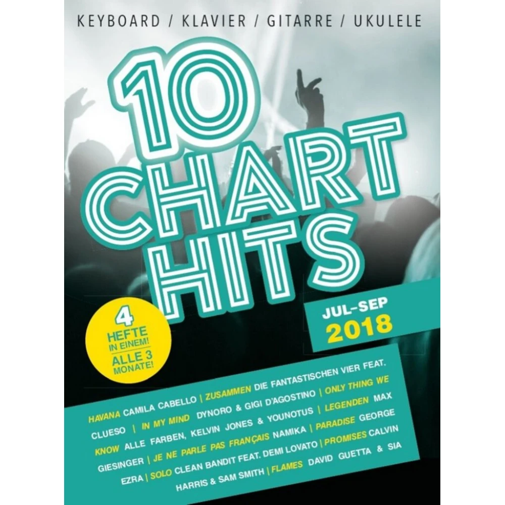 10 Charthits Juli bis September 2018
