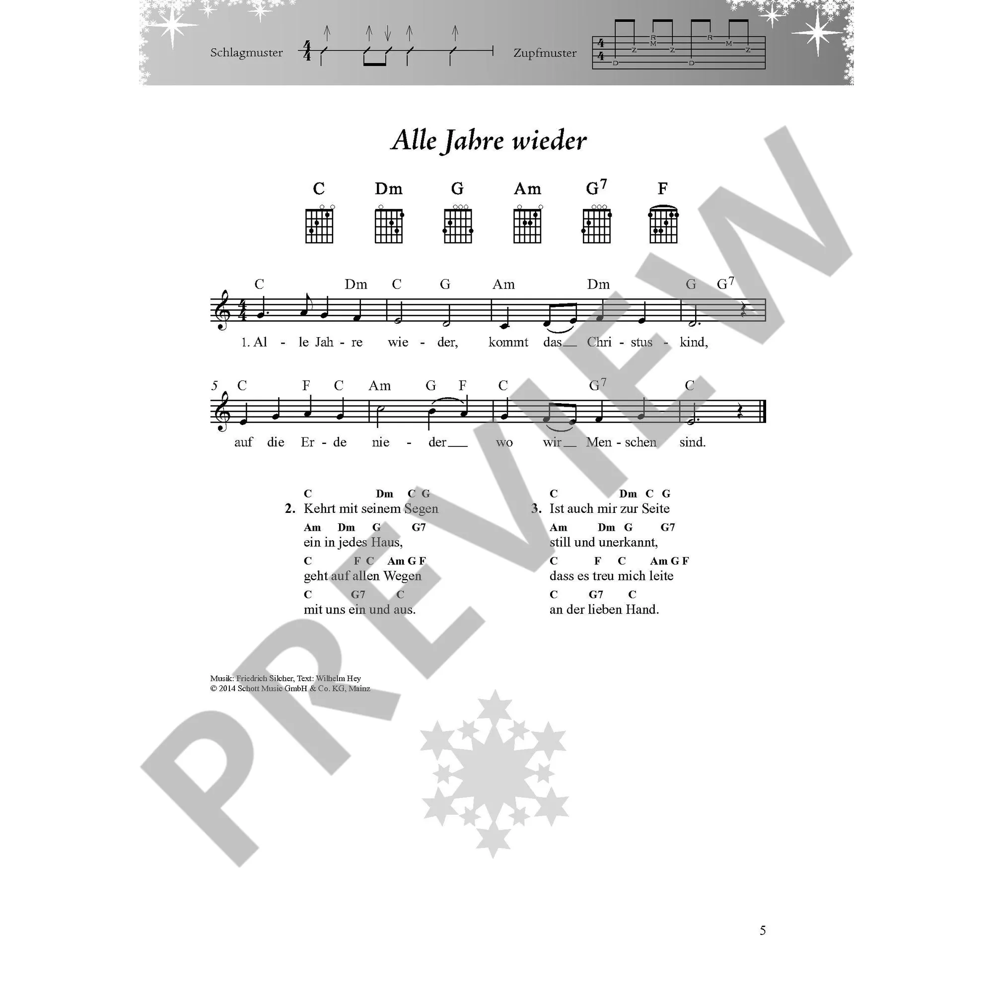 Das Weihnachtsliederbuch für Alt und Jung für Gesang und Gitarre