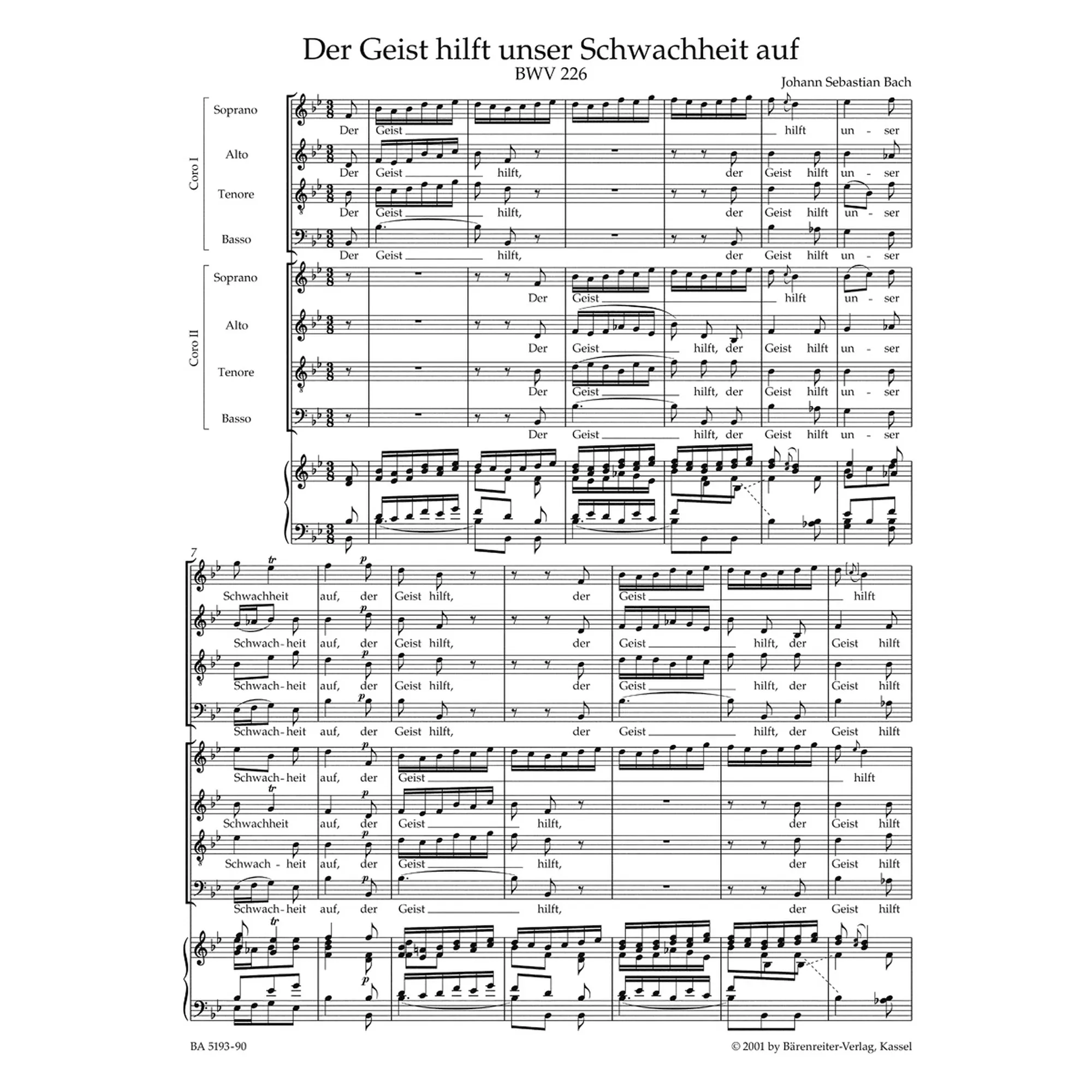 Motetten BWV 225-230