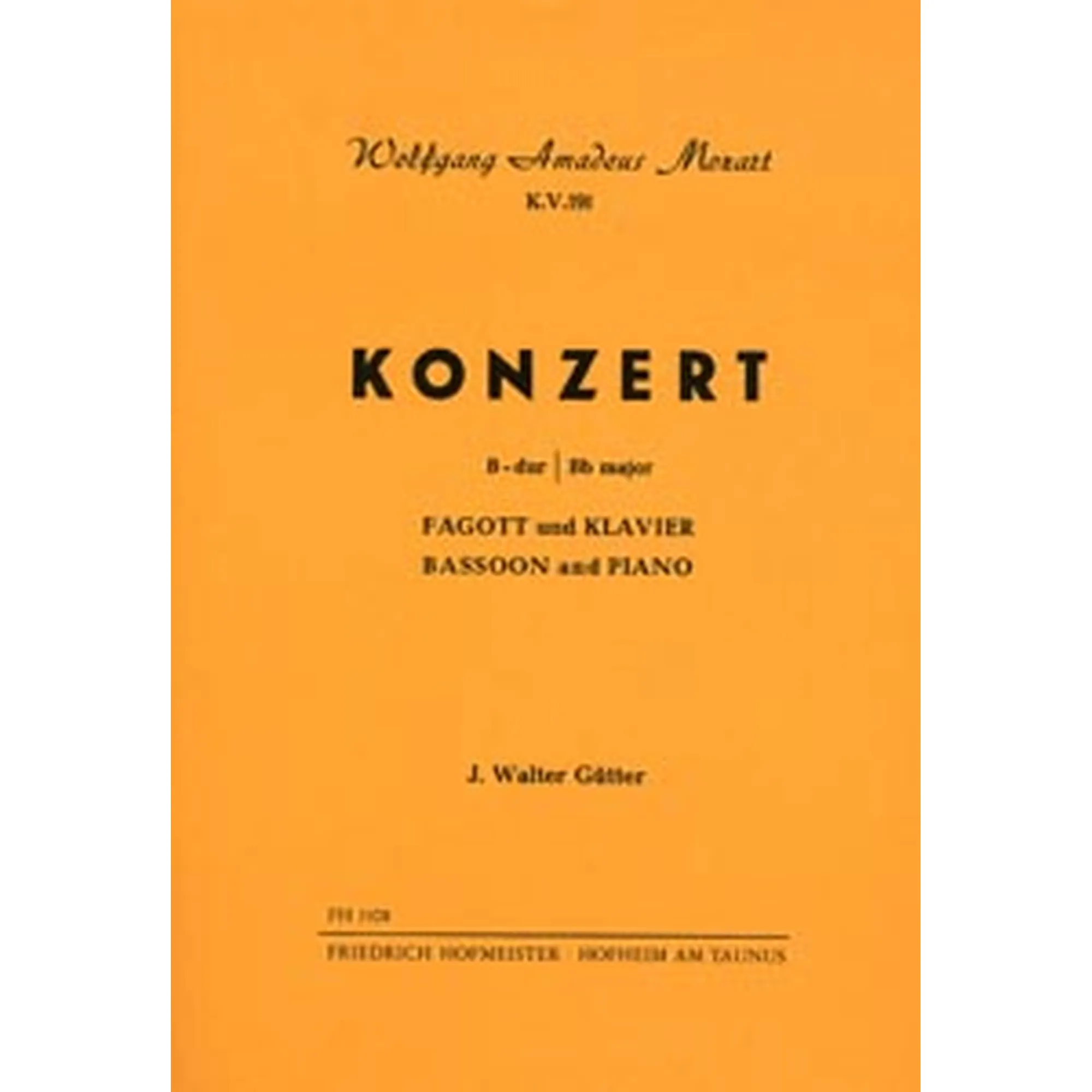Konzert B-Dur KV 191