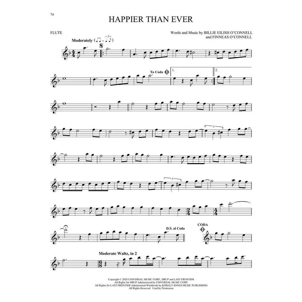 101 Top Hits for Flute