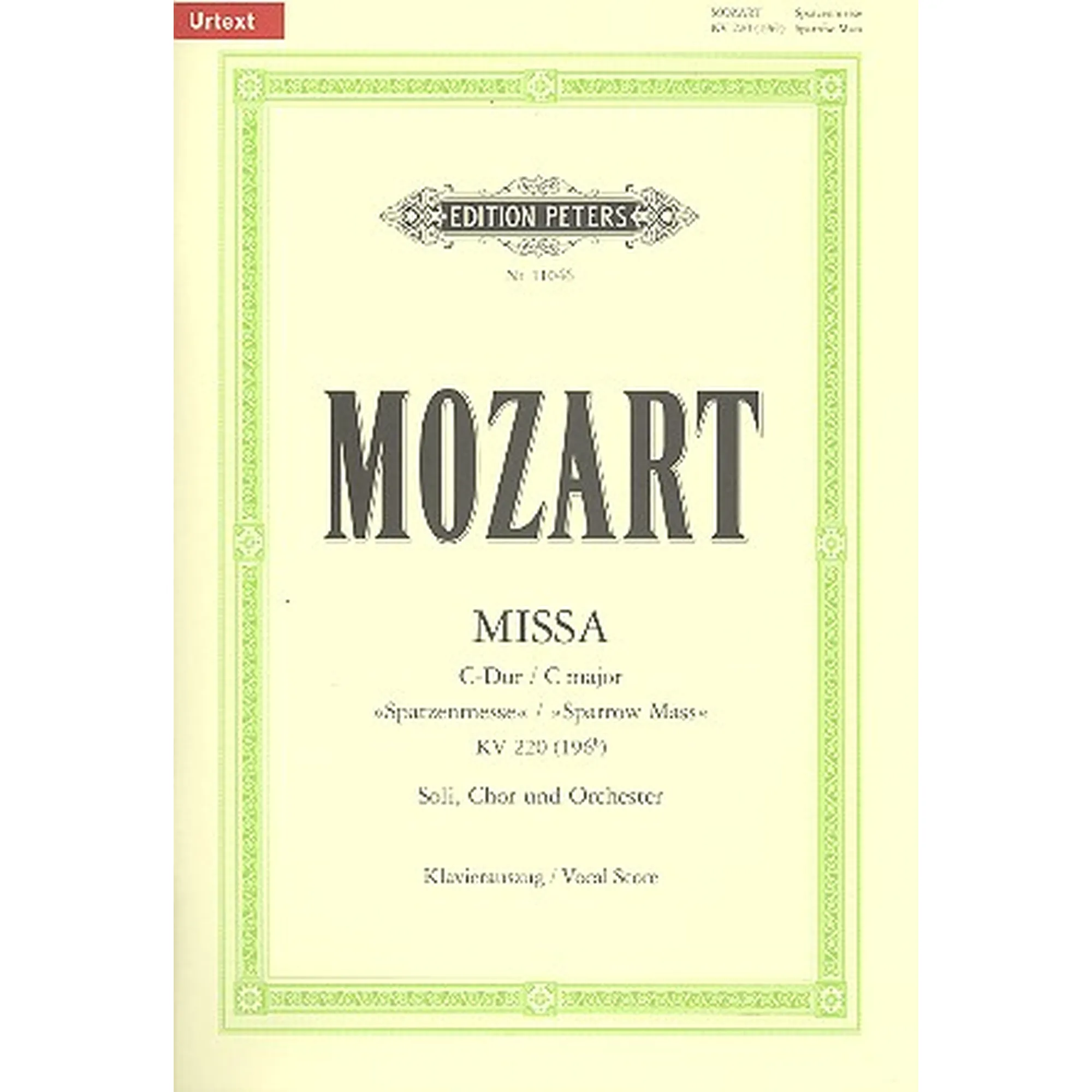 Missa Brevis C-Dur KV 220 (Spatzenmesse)