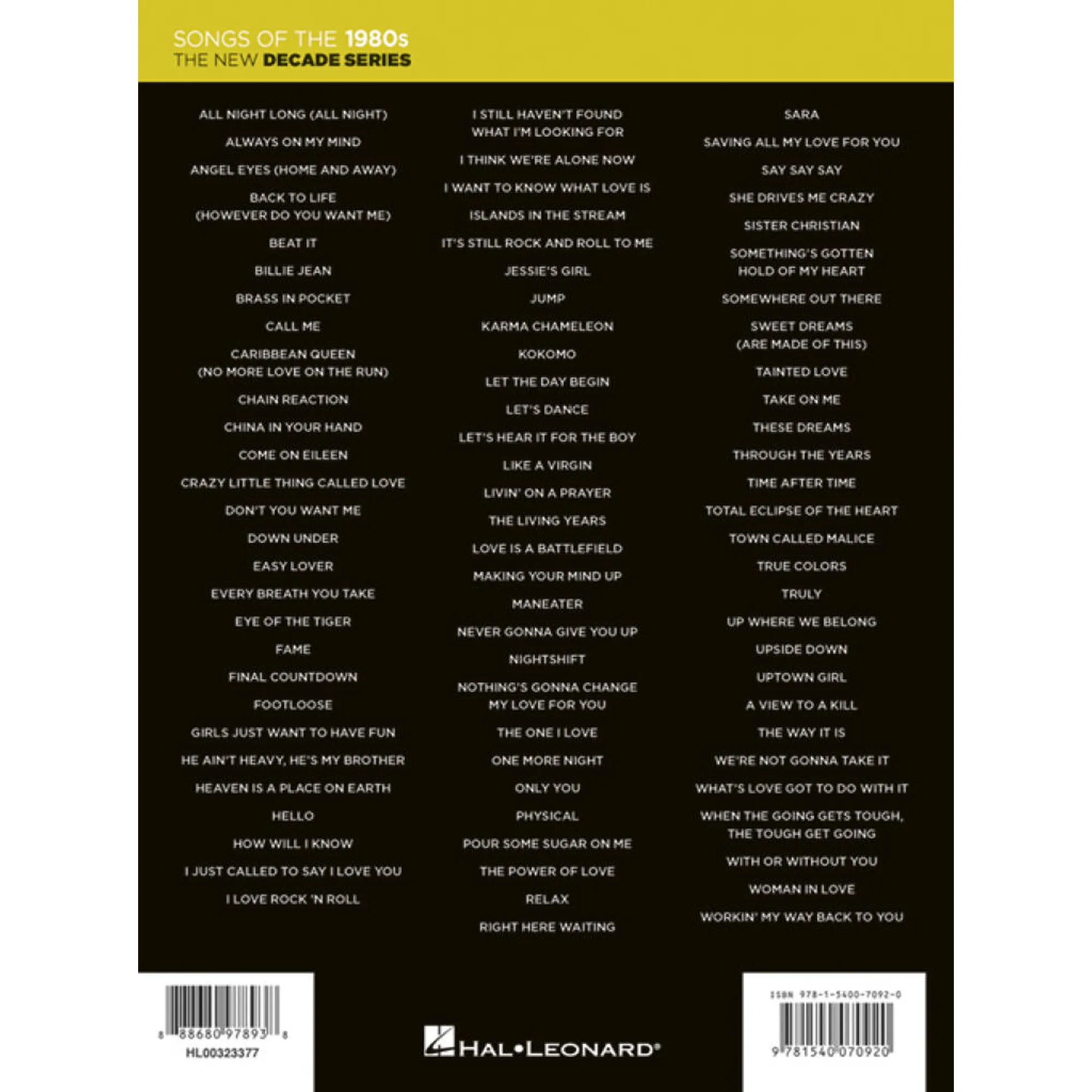 Songs of the 1980s