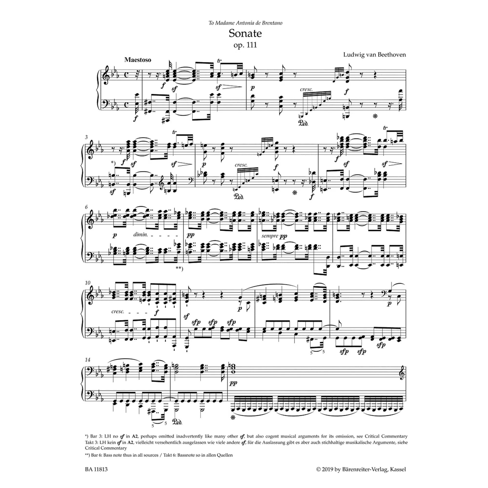 Sonate c-Moll op.111