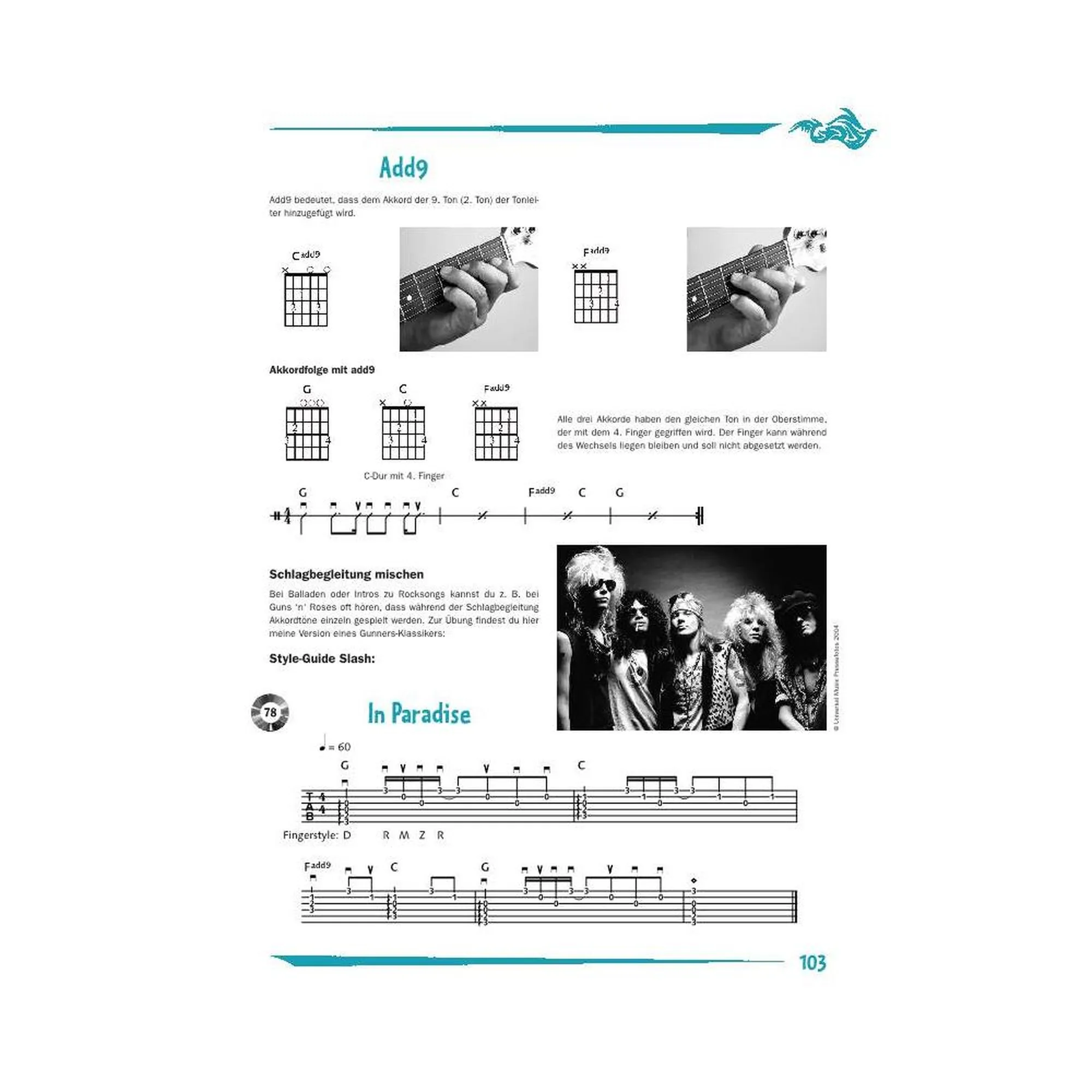 Rockgitarre spielen ohne Noten