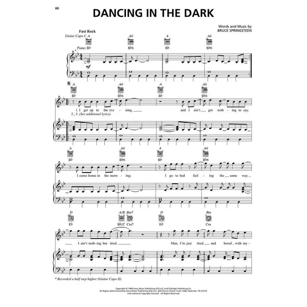 Bruce Springsteen Sheet Music Collection