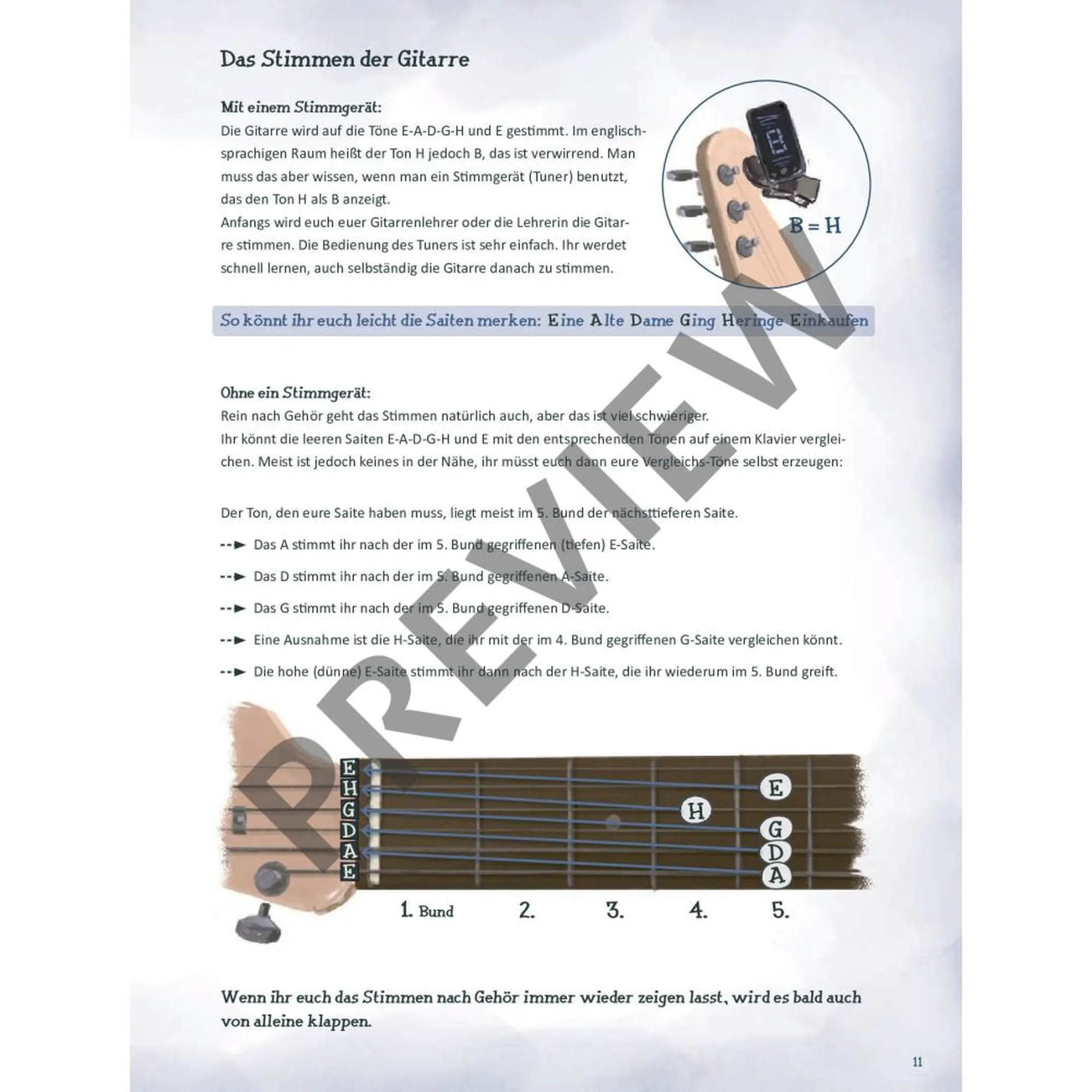 E-Gitarre lernen mit Zacky & Bob Band 1