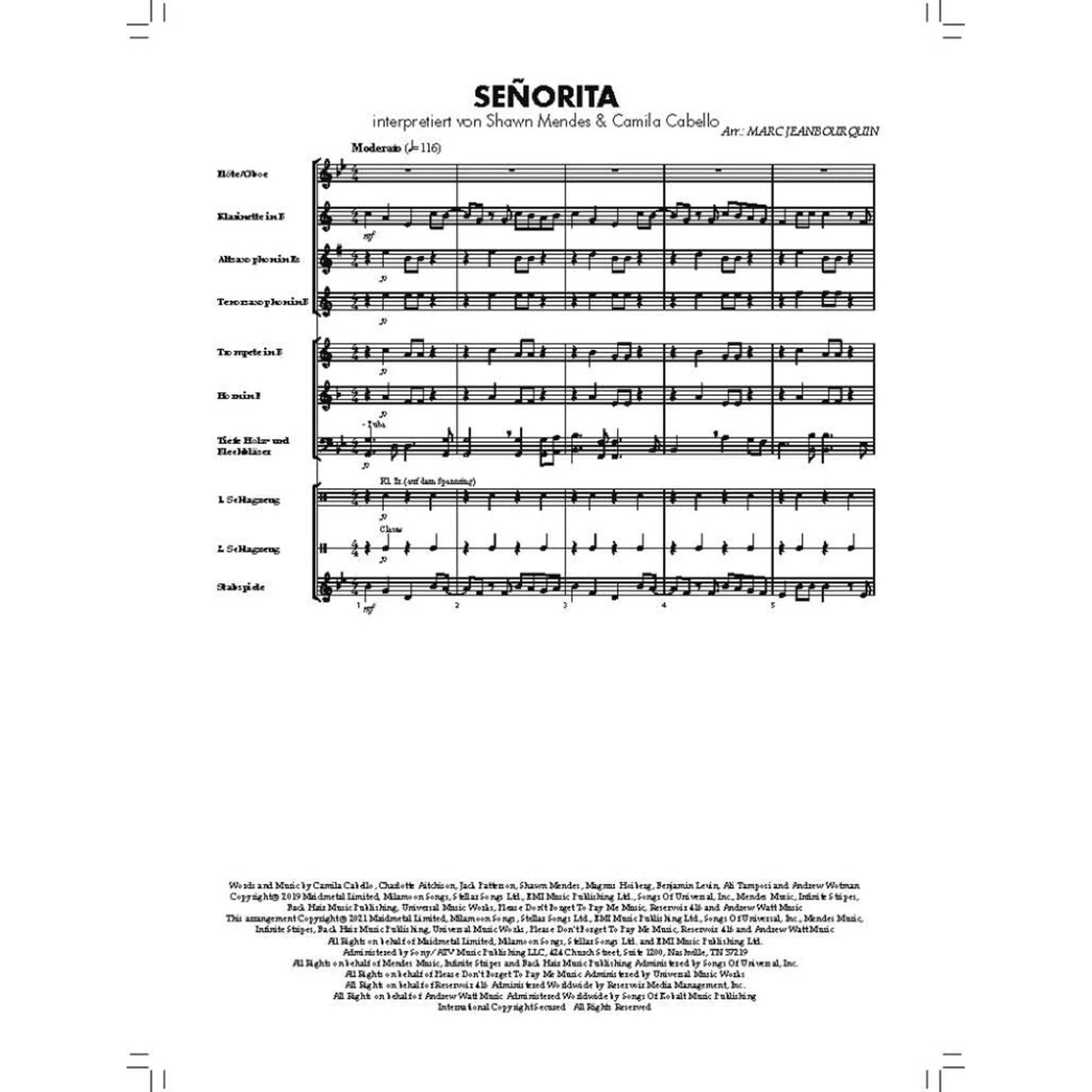 Bläserklasse Chart Hits