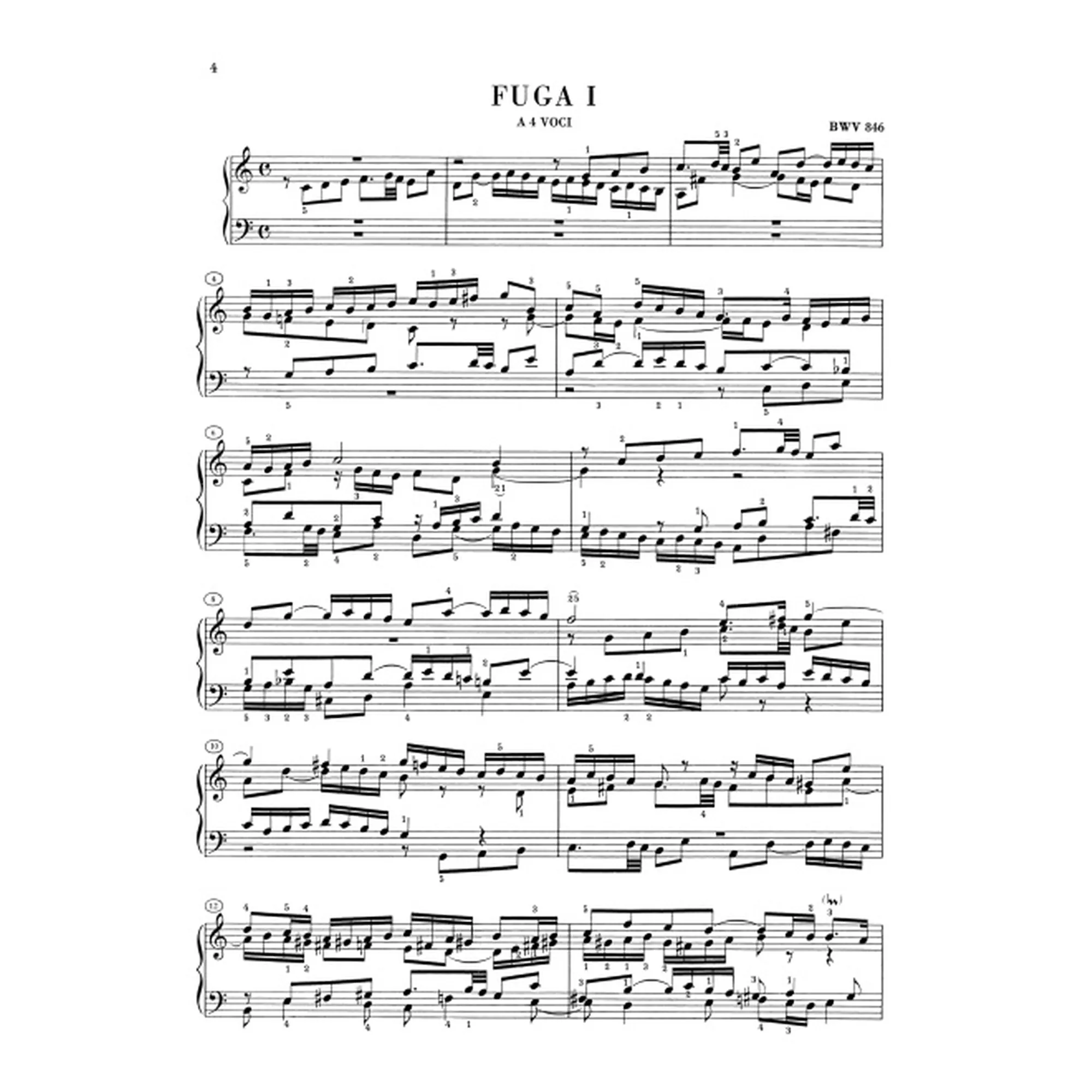 Das Wohltemperierte Klavier Teil 1