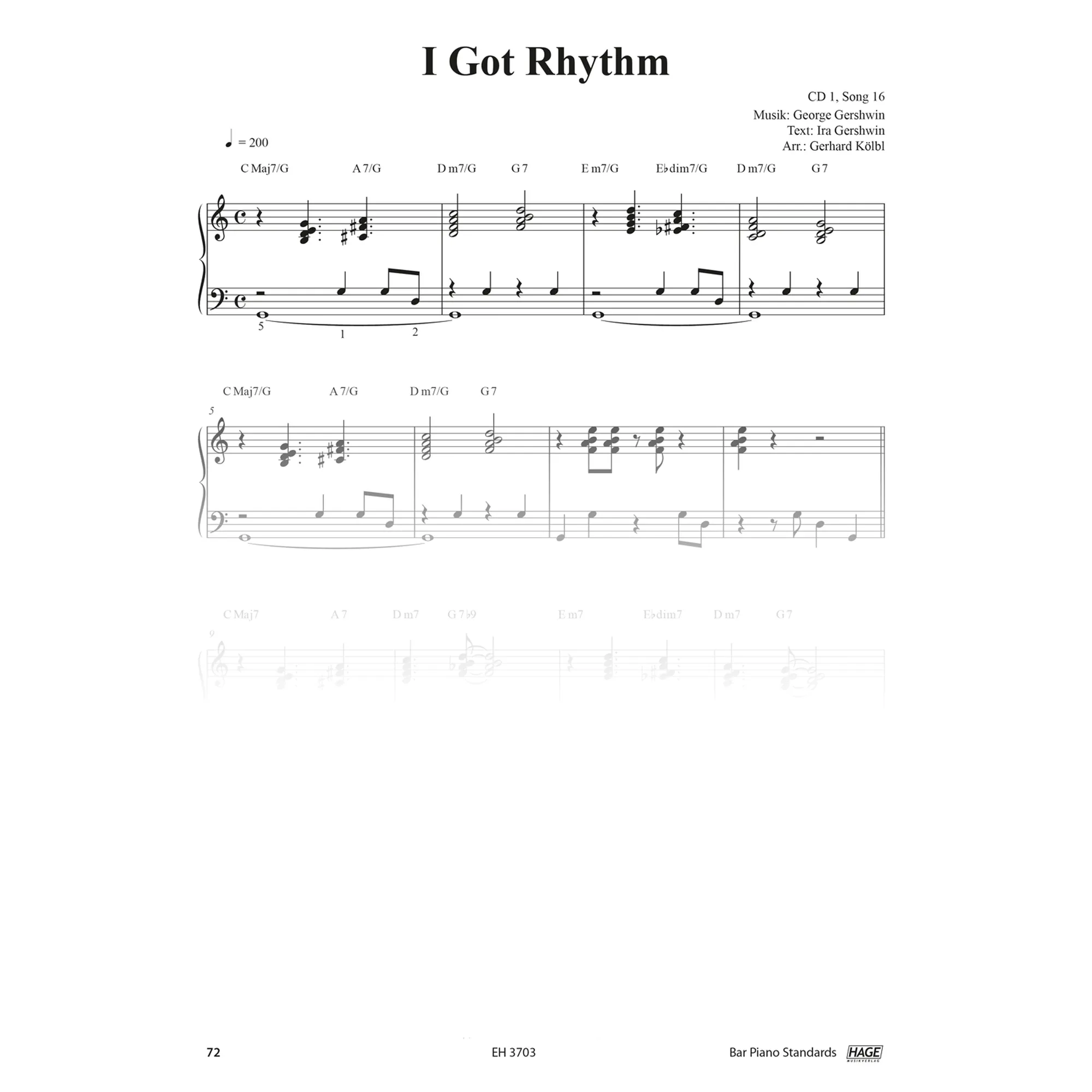 Bar Piano Standards