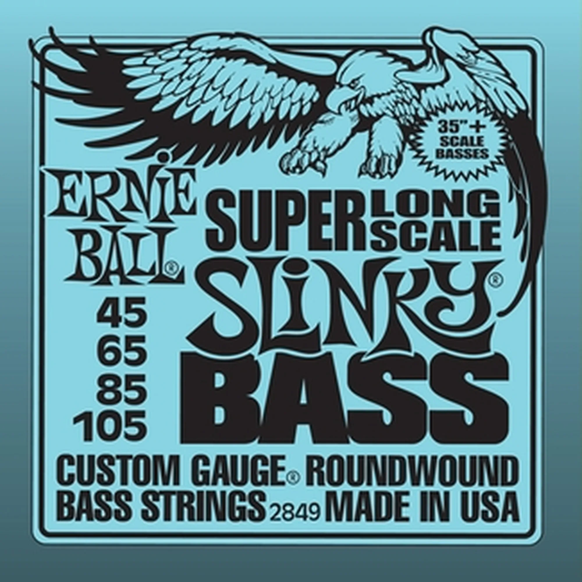 Ernie Ball EB2849 Super Long Scale Slinky Nickel