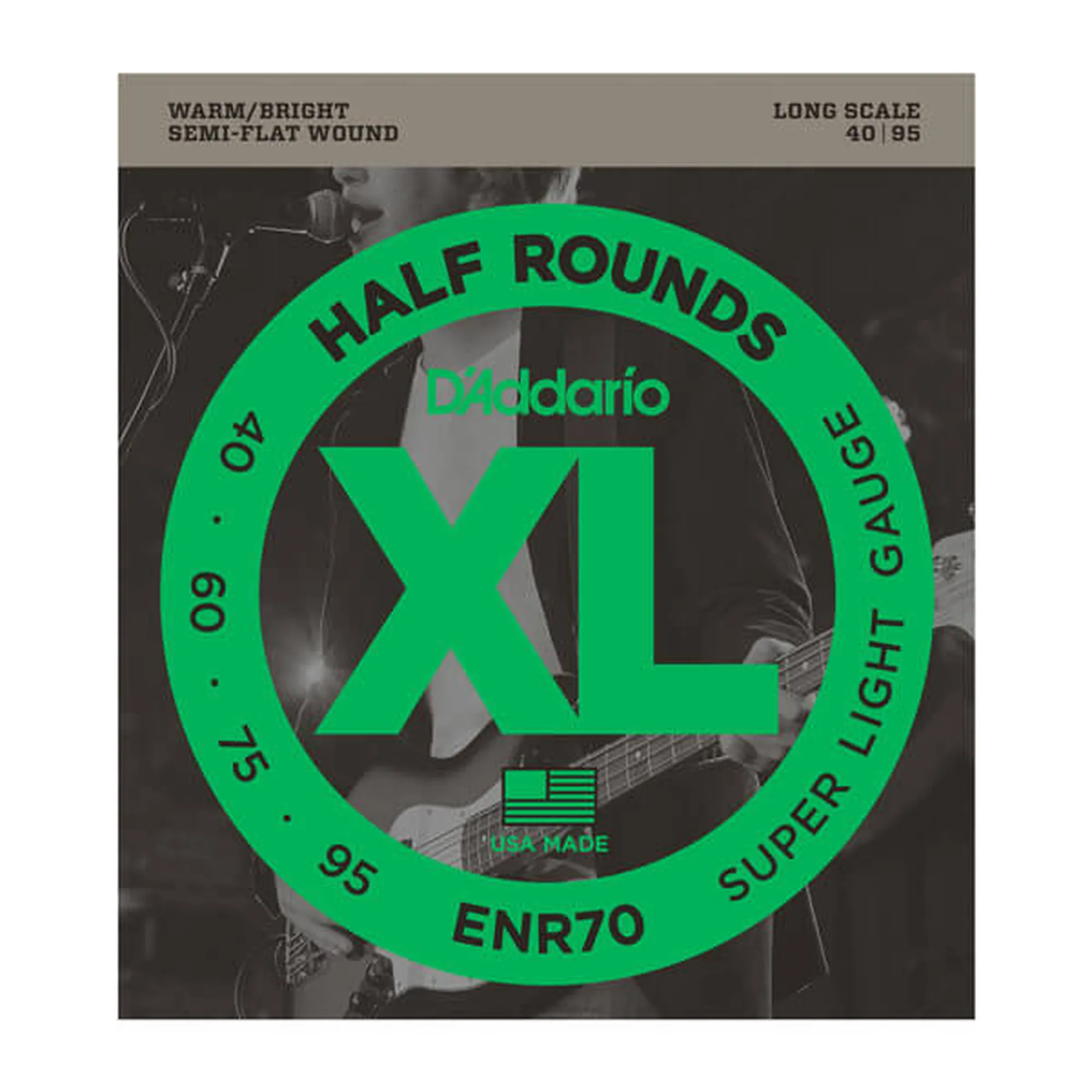 D´Addario ENR70 Half Rounds Long Scale/Super Light