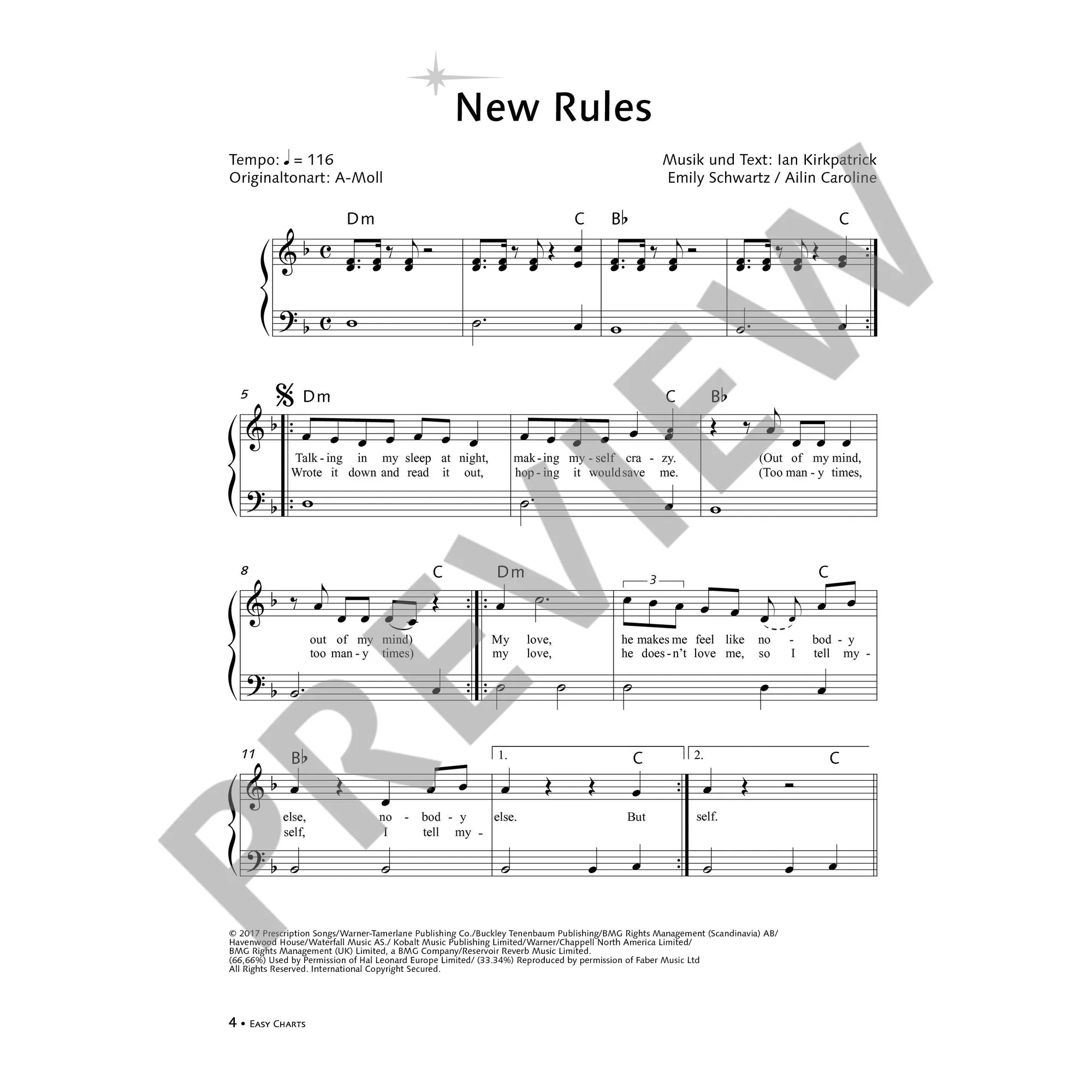 Easy Charts - Sonderband Girls' time