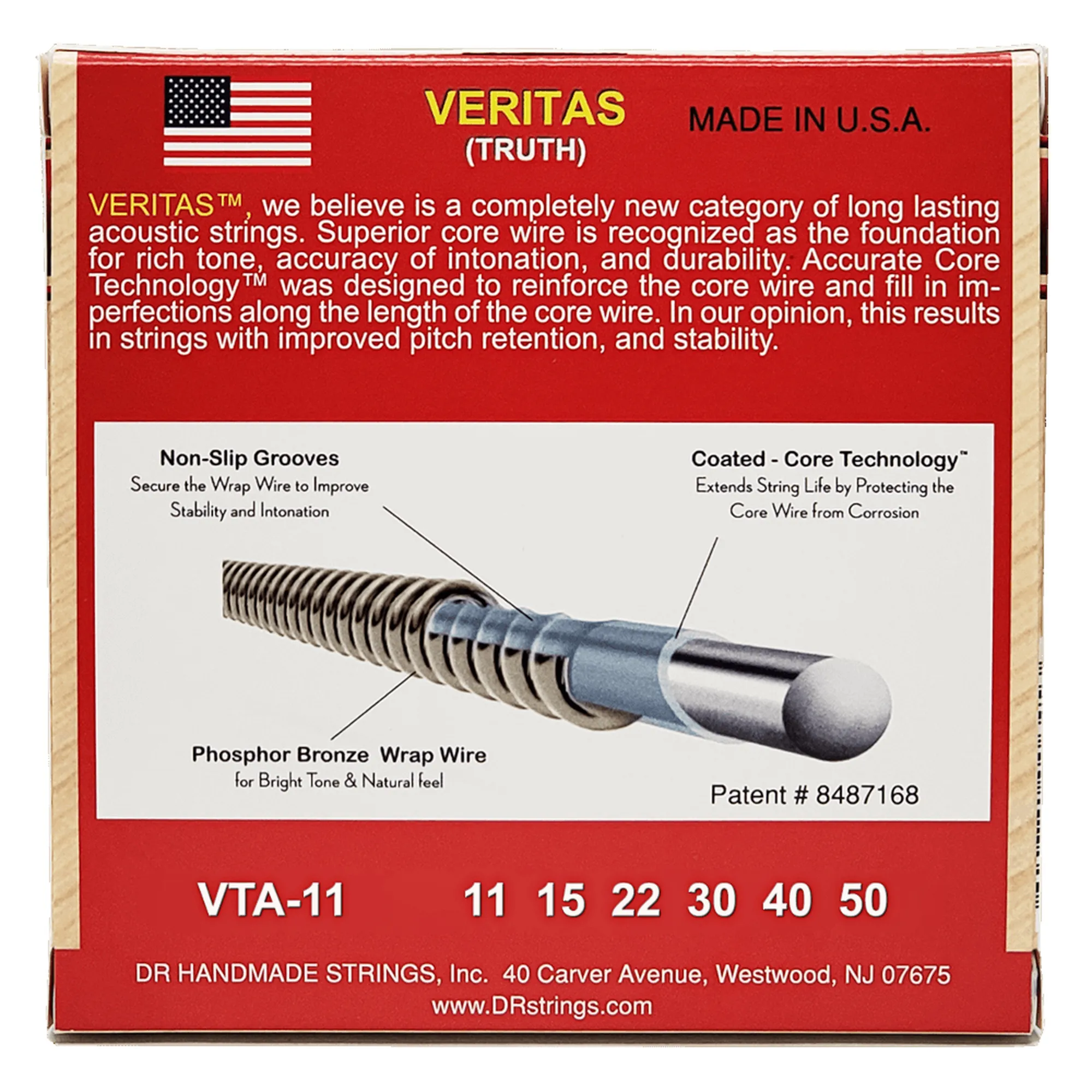 DR Strings VTA-11 Veritas Custom Light