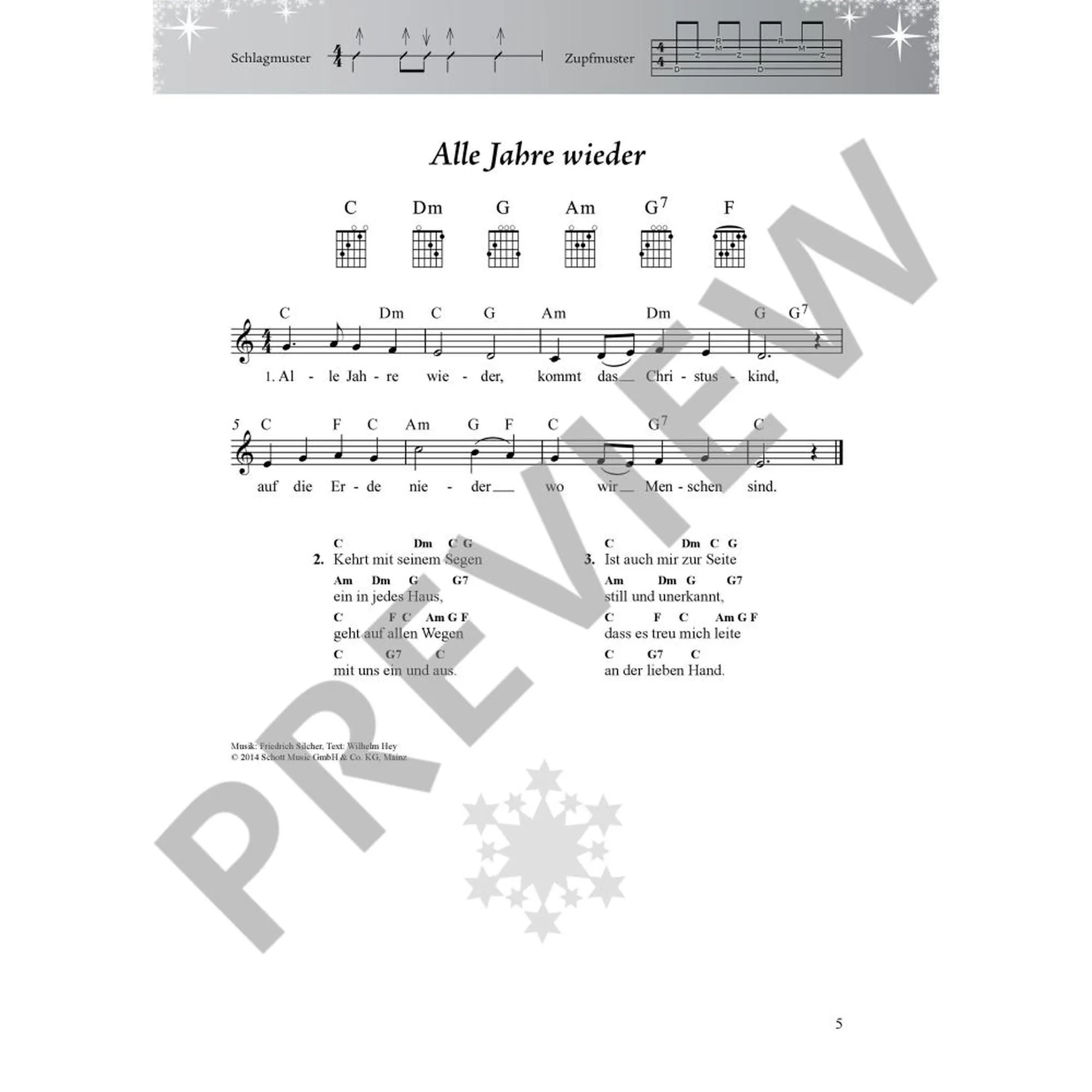 Das Weihnachtsliederbuch für Alt und Jung für Gesang und Gitarre - XXL