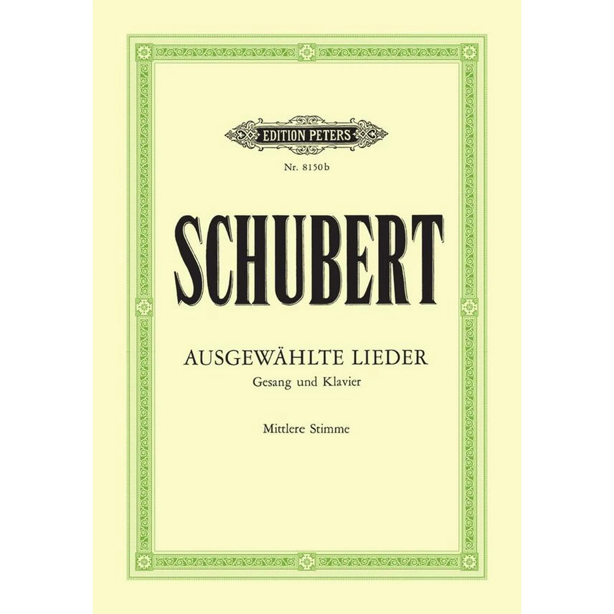 Schubert Ausgewählte Lieder mittel