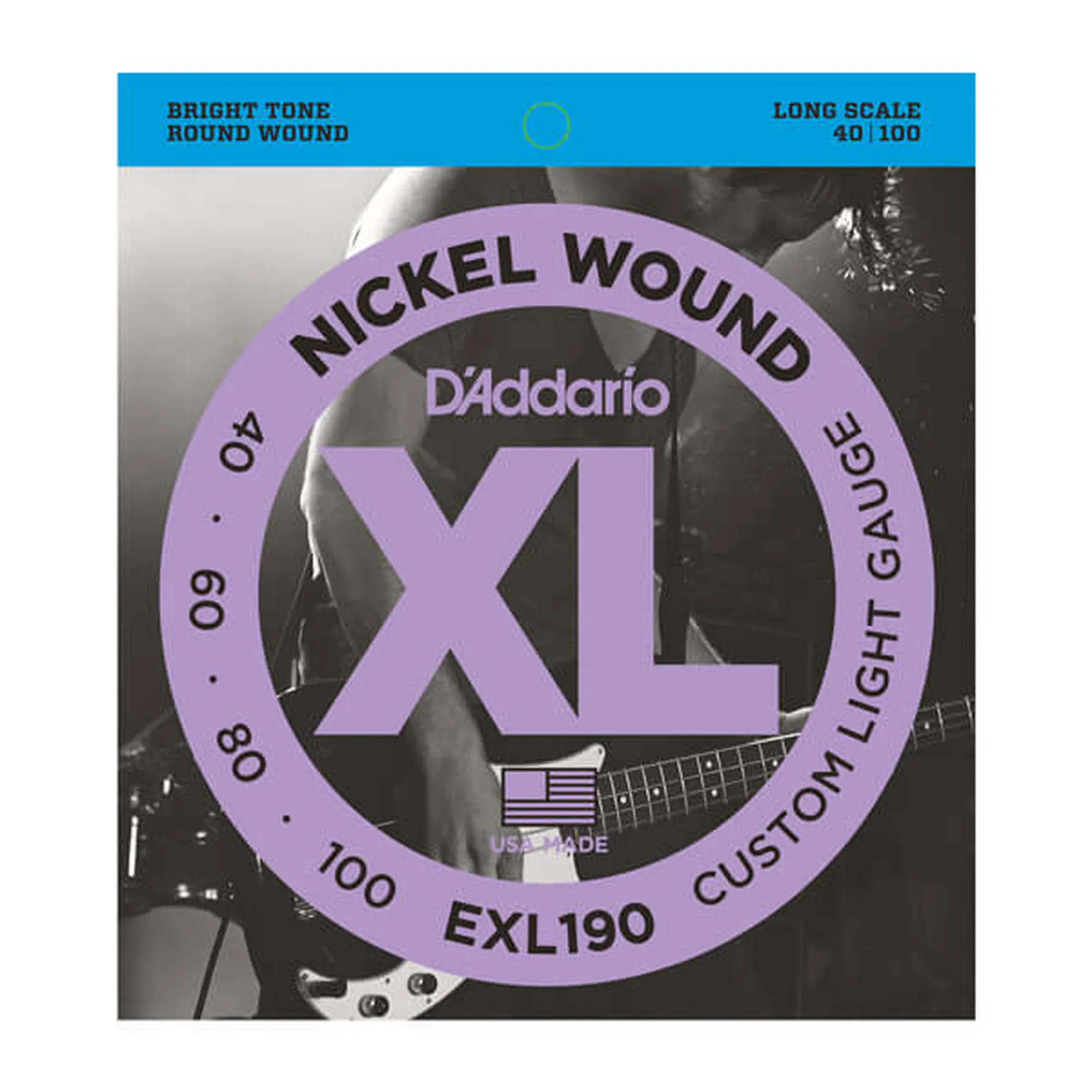 D´Addario EXL190 Long Scale/Custom Light