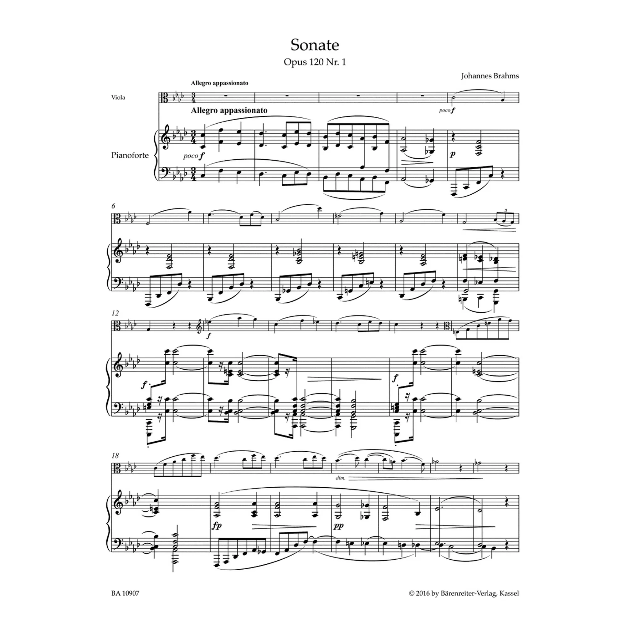Sonaten in f und Es op. 120